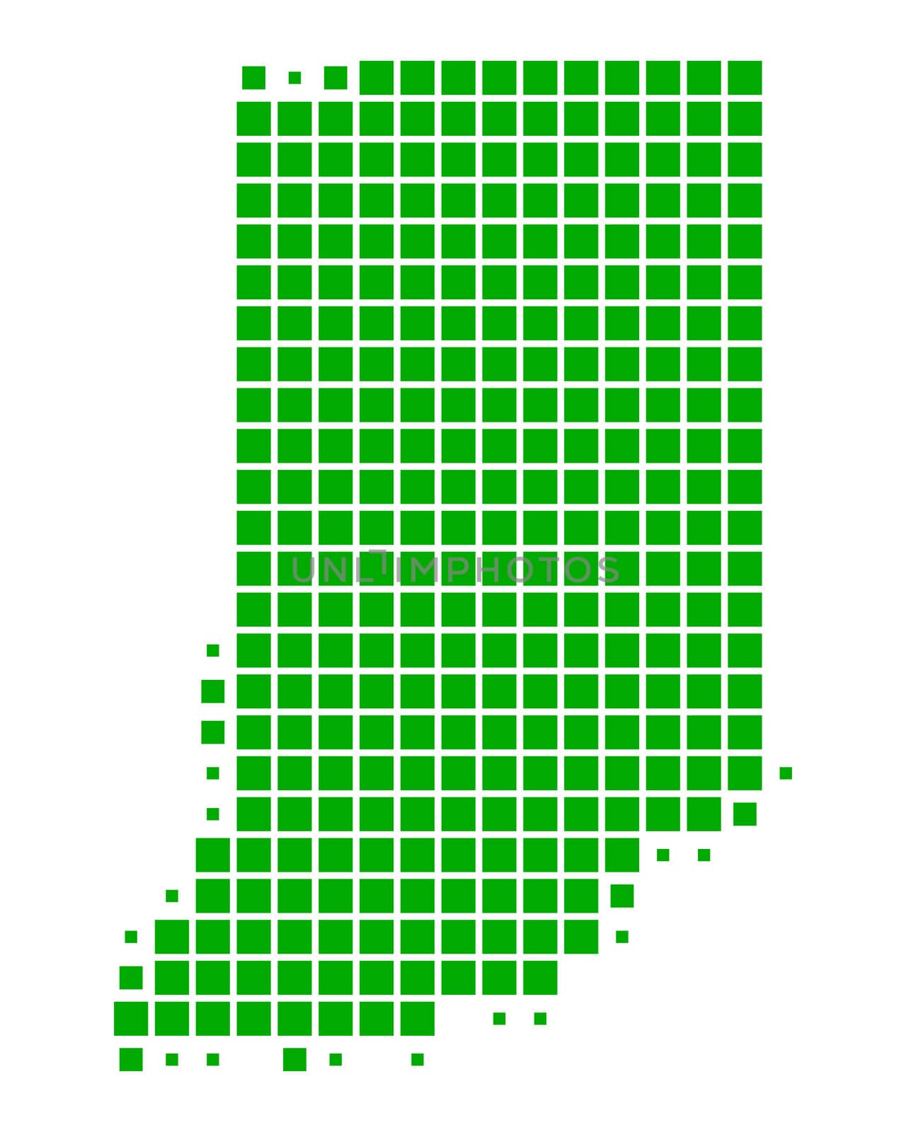 Map of Indiana by rbiedermann