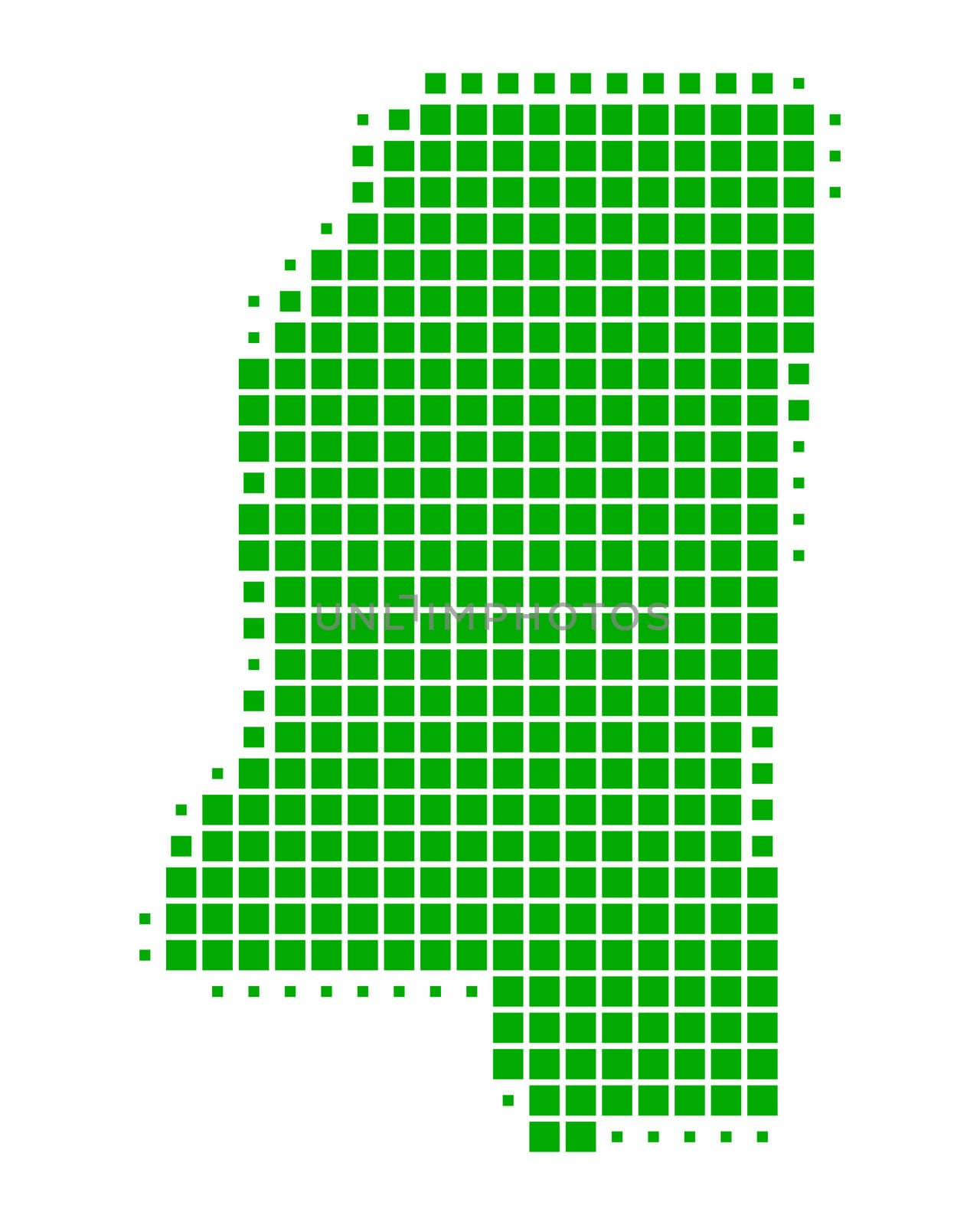 Map of Mississippi by rbiedermann