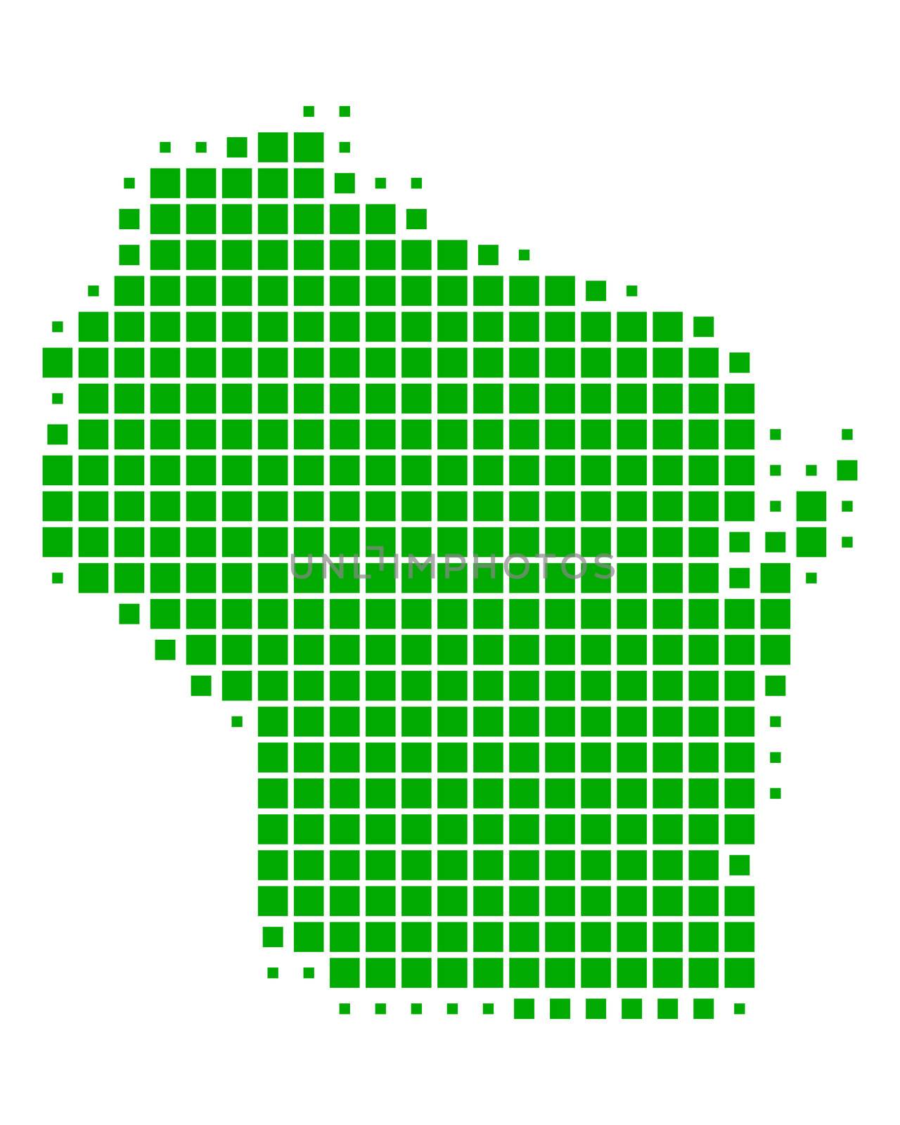 Map of Wisconsin by rbiedermann