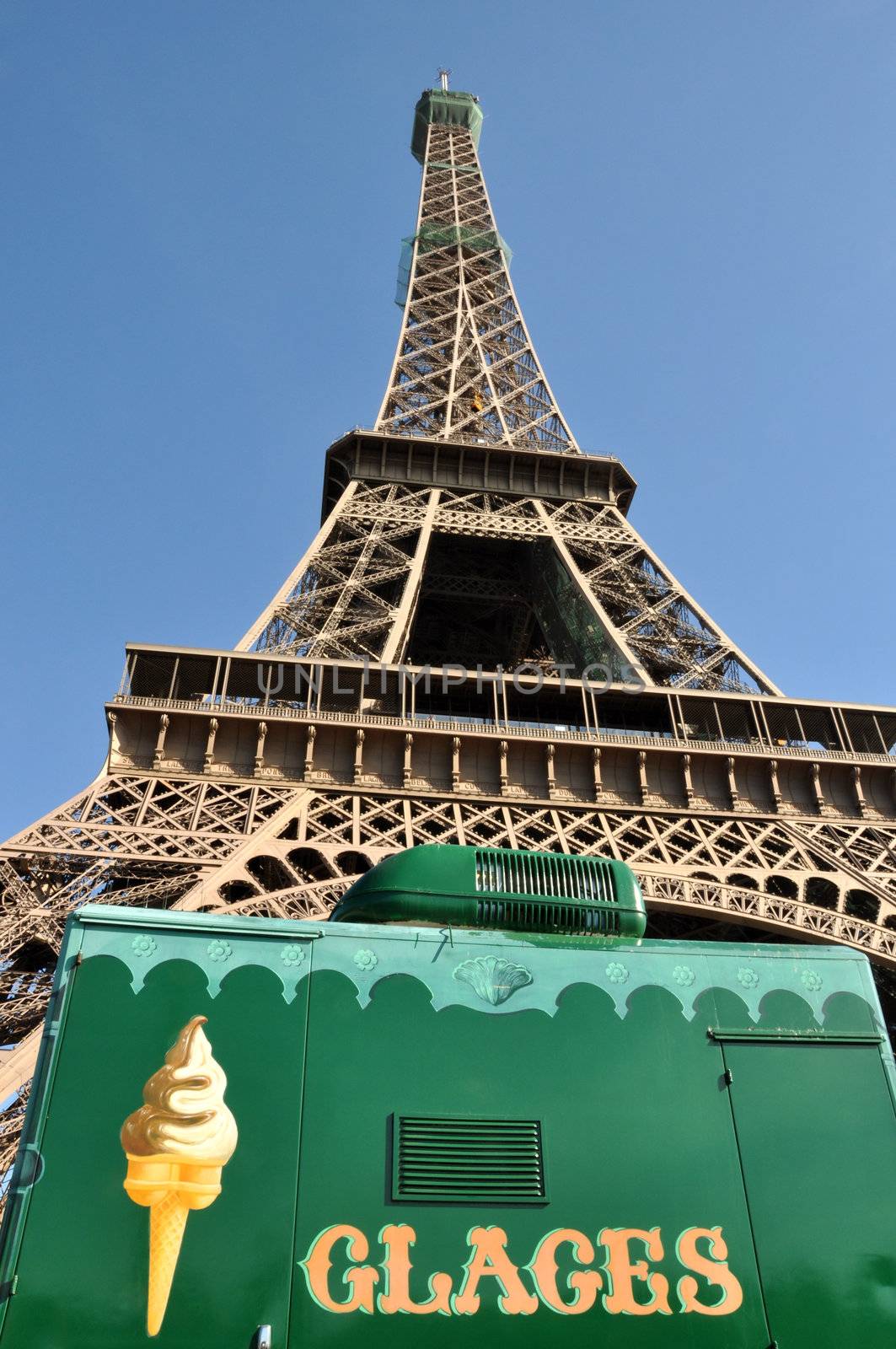 The Eiffel Tower in summer, Paris, France