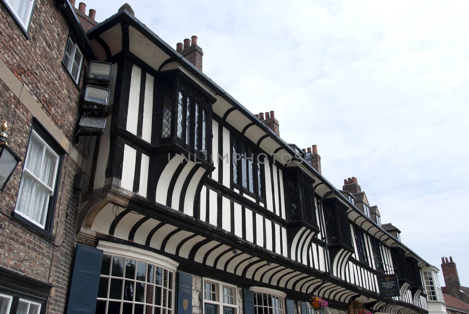 Blak and White Timbered Building by d40xboy