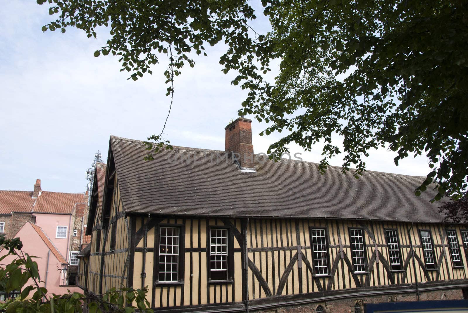 A Fourteenth Century Half Timbered Guild Hall in York England