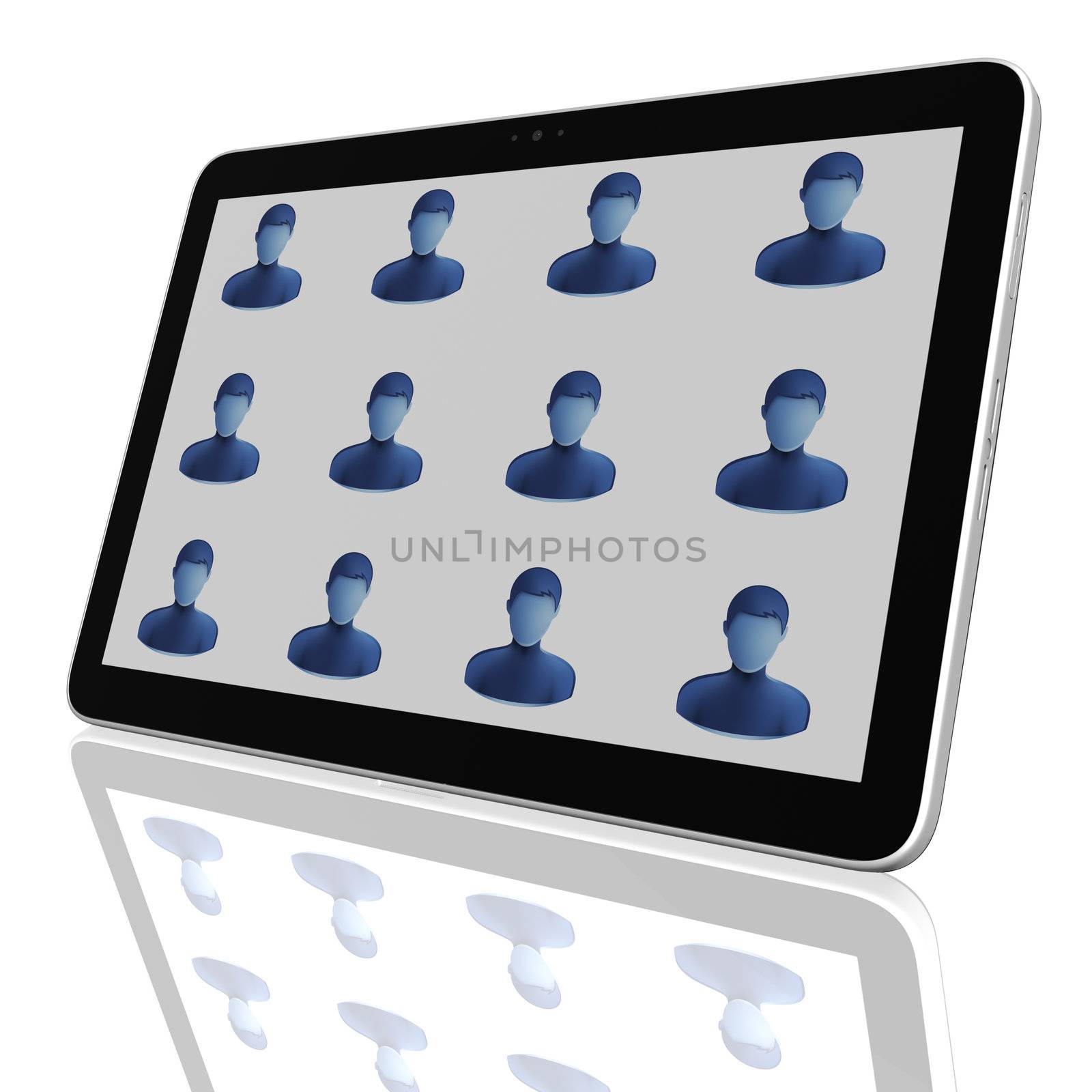 Social Network Group of Tablet Computers