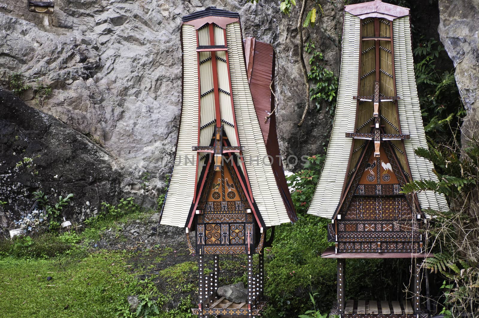 Toraja Traditional funeral tomb in Sulawasi, Indonesia