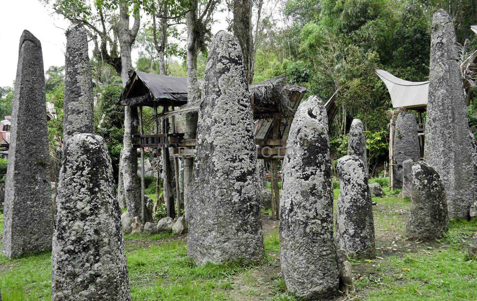 Traditional family burial site in Tana Toraja, sulawasi, indonesia