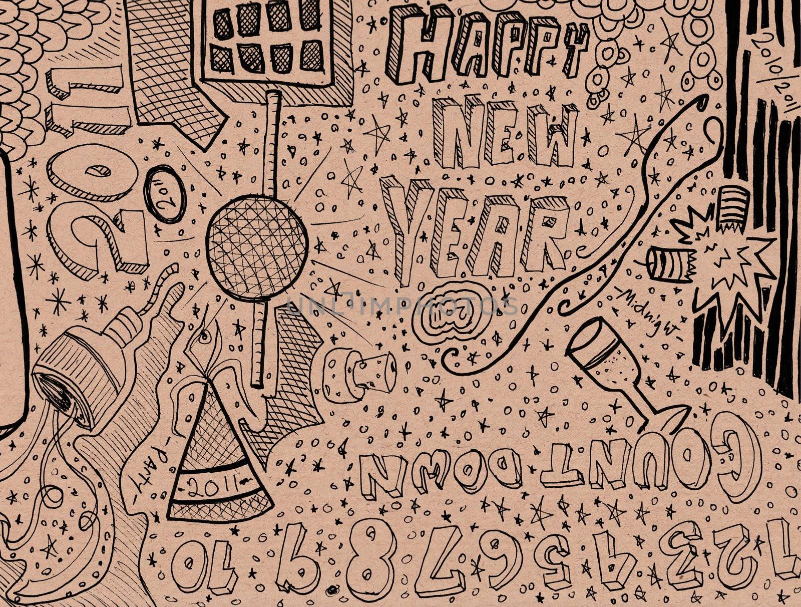 Hand drawn doodles. Great for setting off your design or just a background graphic.