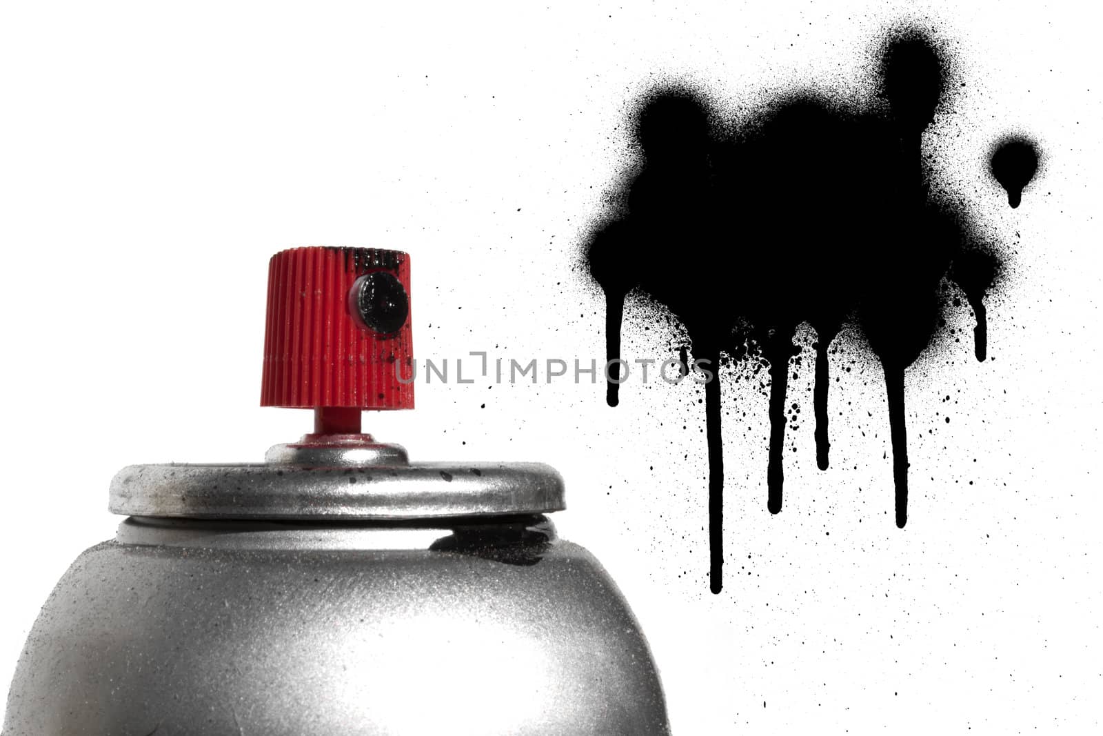 Graffiti spray paint can