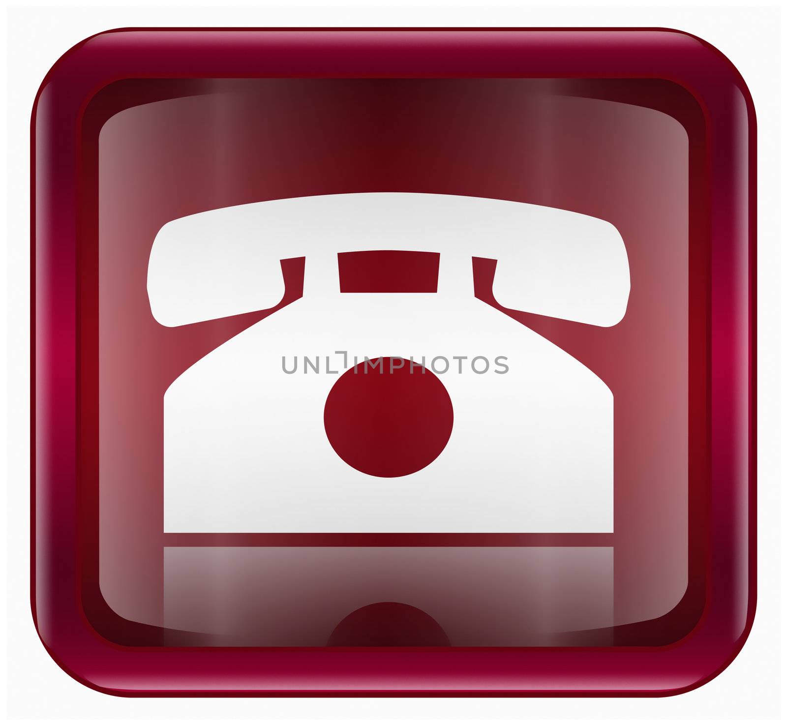 Phone icon, isolated on white background