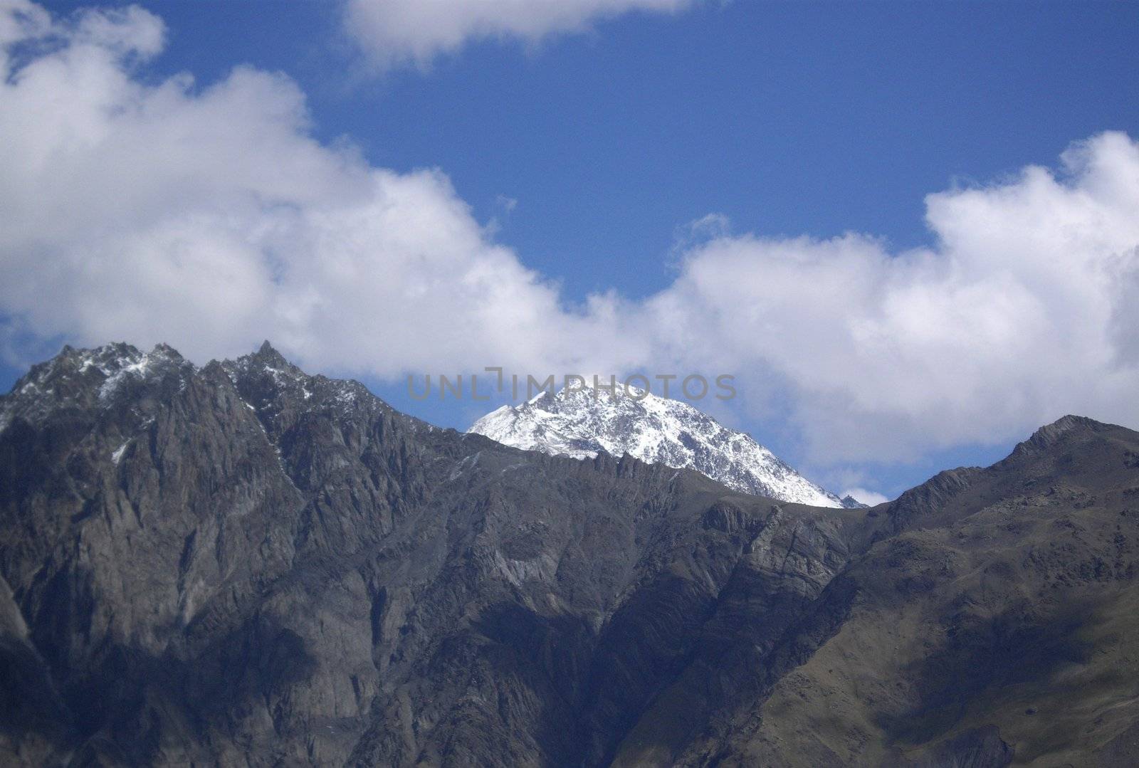 Caucasus peaks by Elet