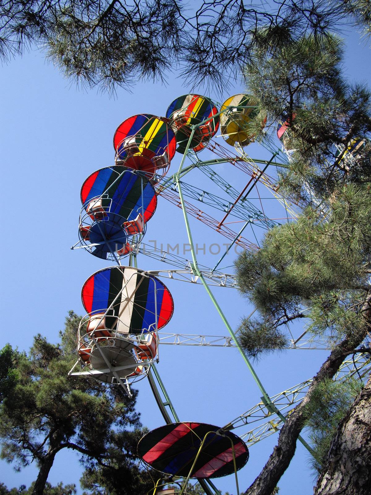 the ferris wheel view in Tbilisi, Georgia