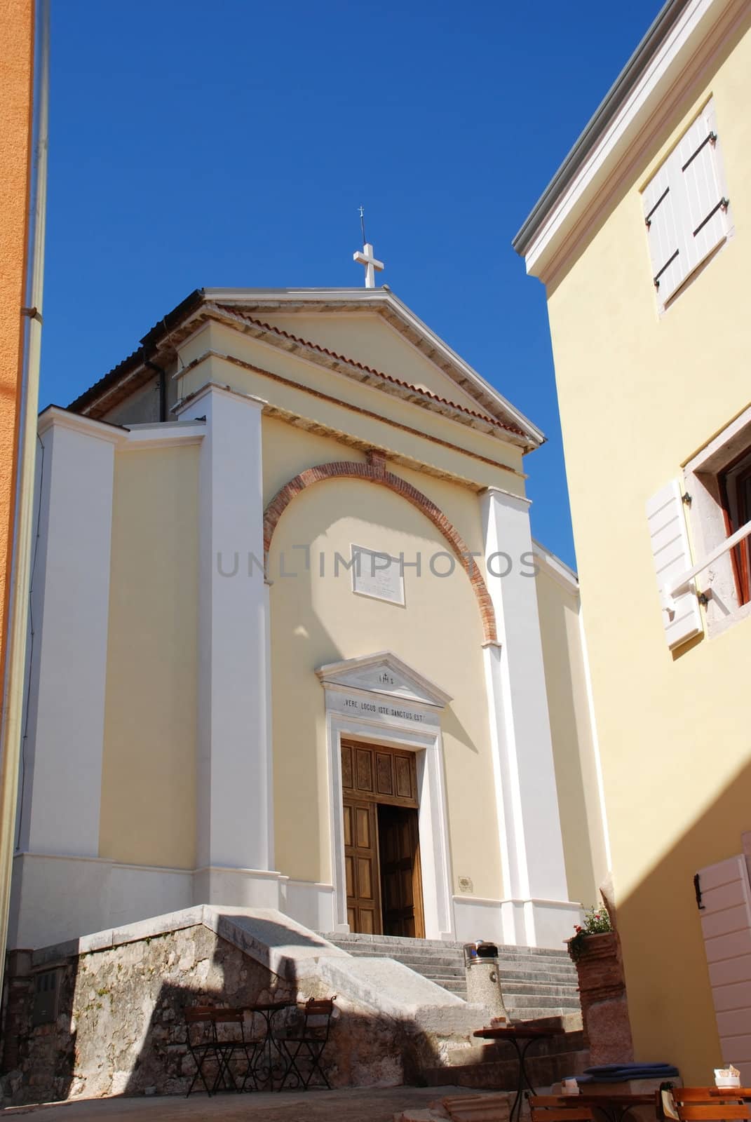 Santa Maria cathedral at Vrsar city, Croatia