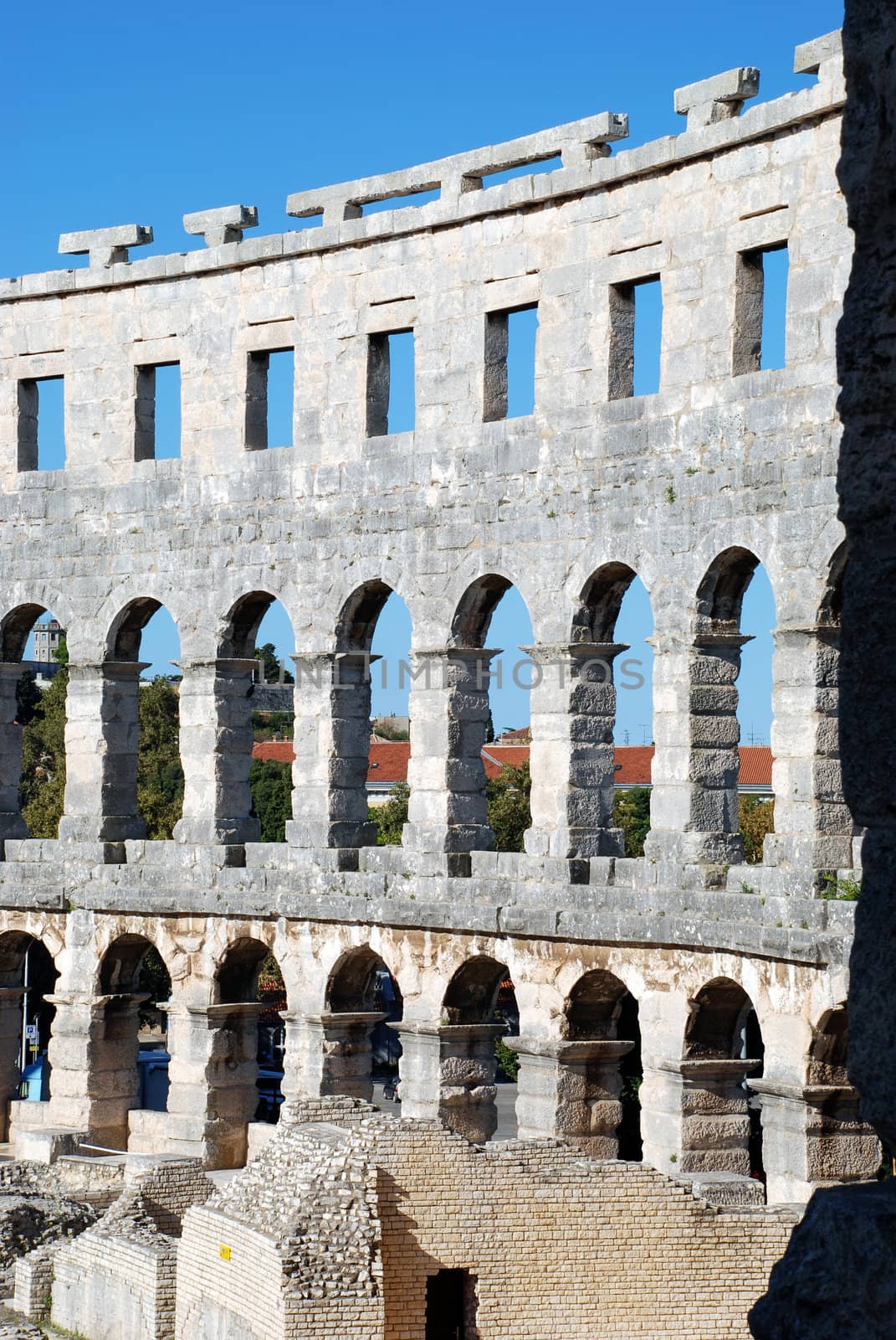 Roman arena in Pula, Croatia