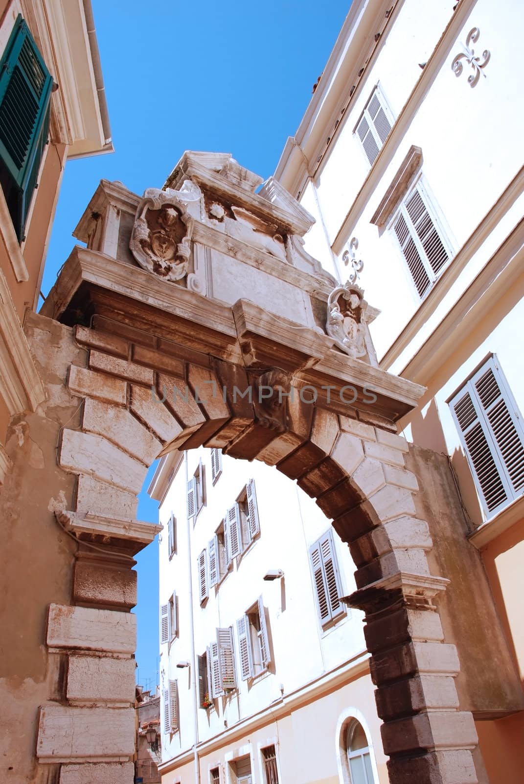 Arch Balbe at Rovinj city, Istria, Croatia