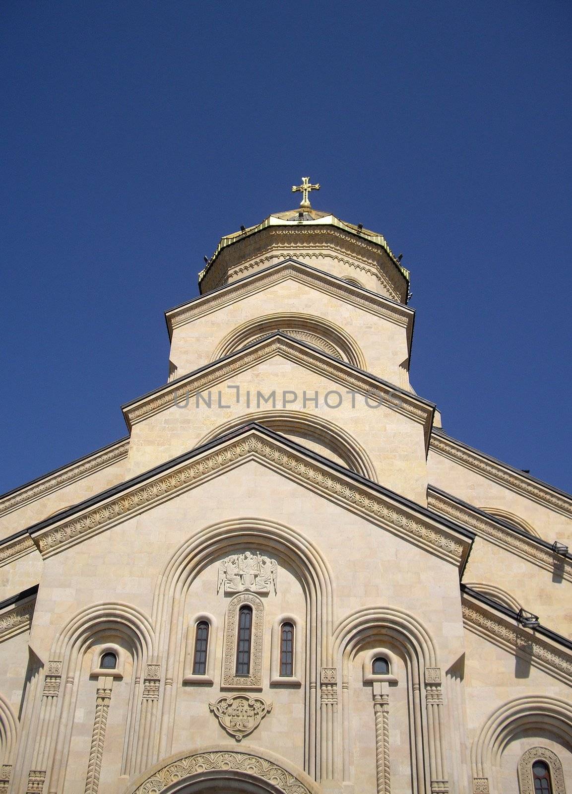 the Cathedral Sameba (St. Trinity) in Tbilisi, Georgia