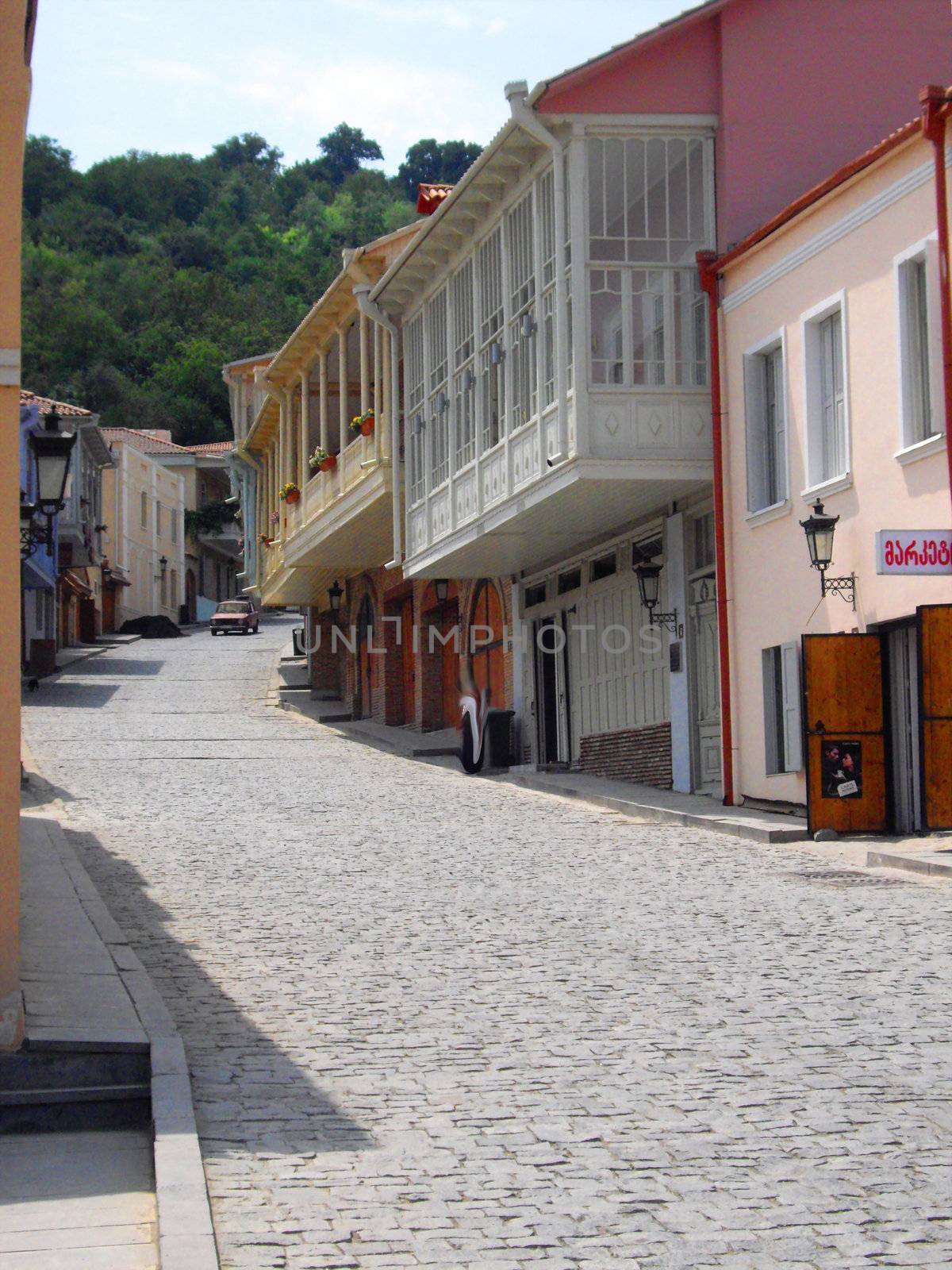 street in the downtown of Signagi