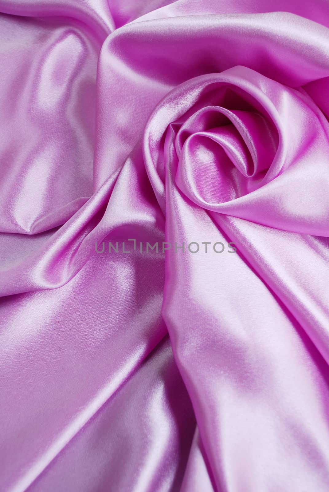 Pink satin with a folds