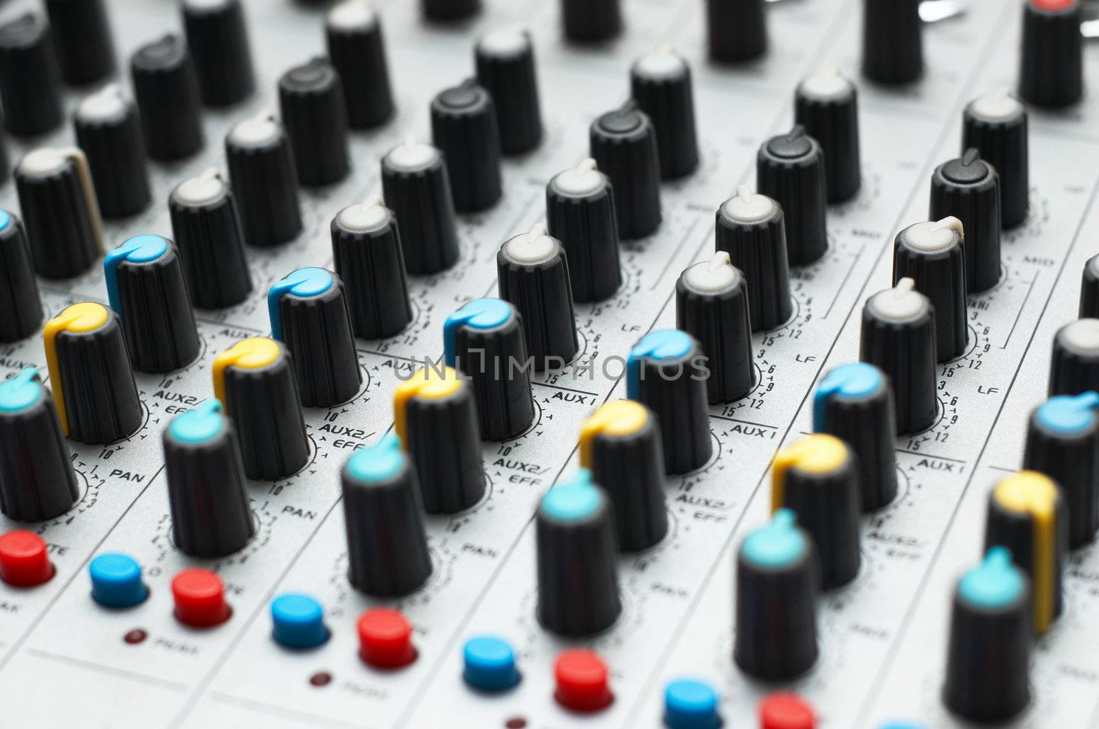 sound mixer. selective focus by starush