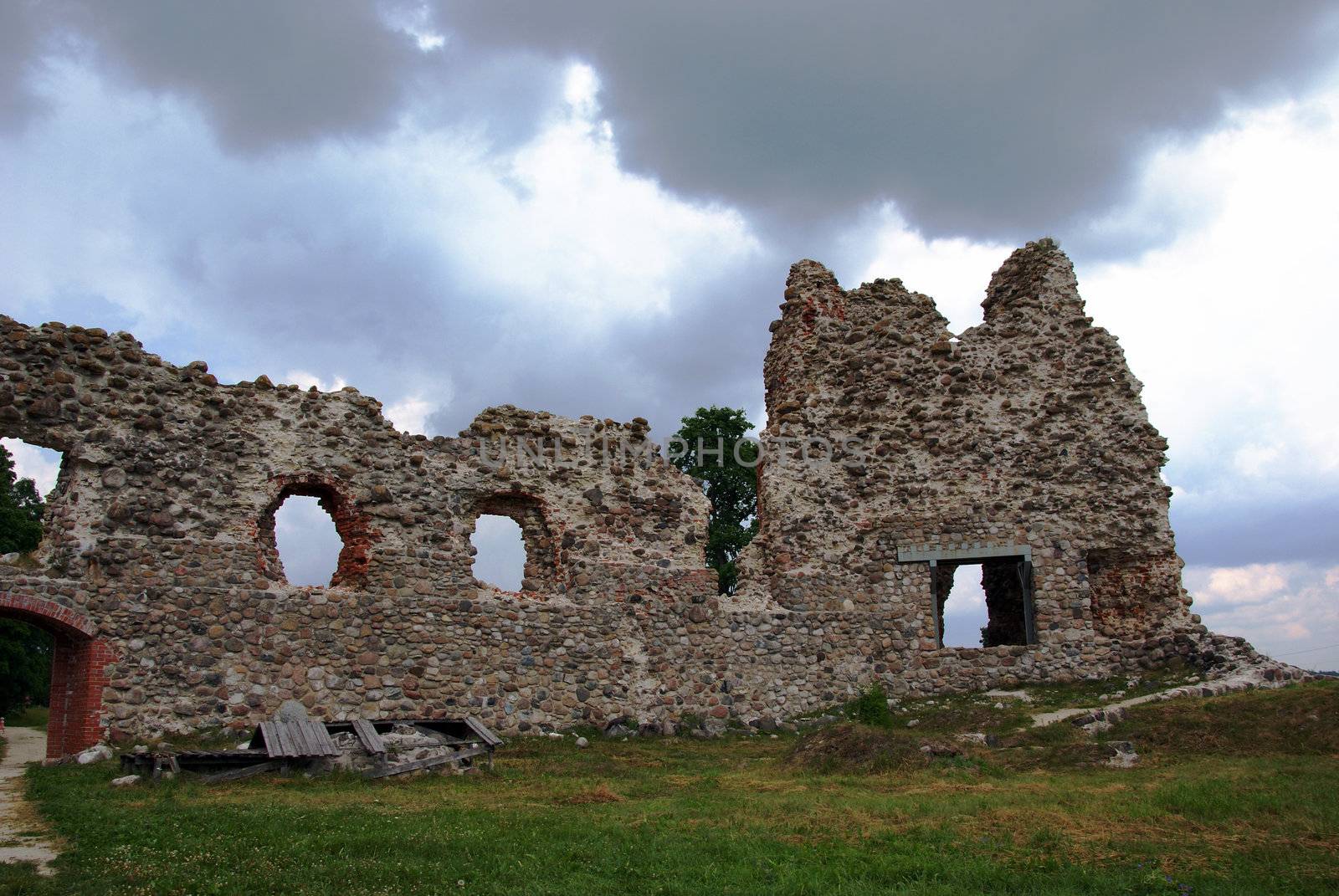  Estonia. Laiuse. Ruins of a castle . 15 century