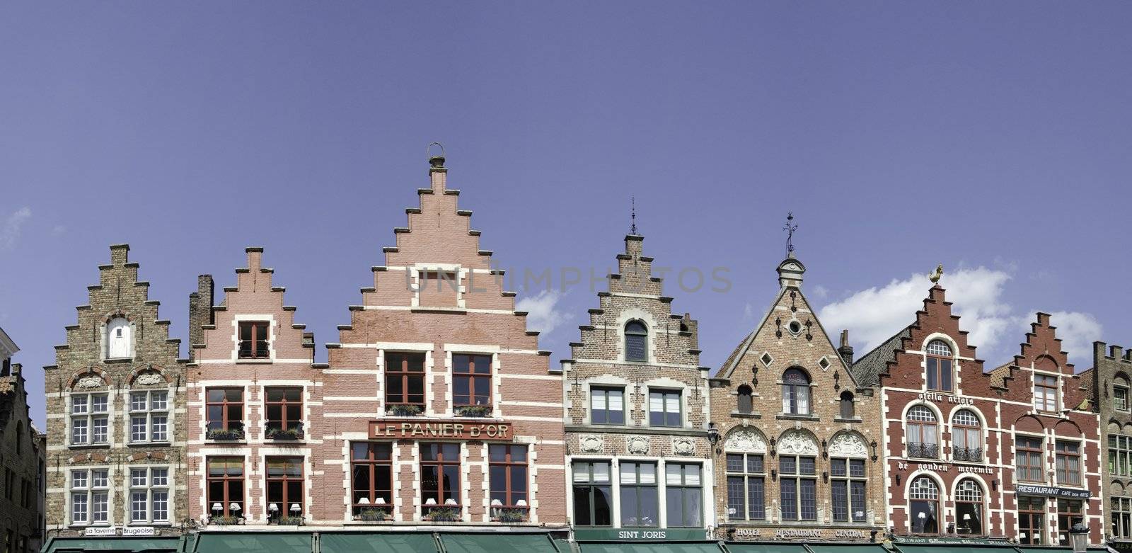 Buildings of Bruges in Belgium by jovannig