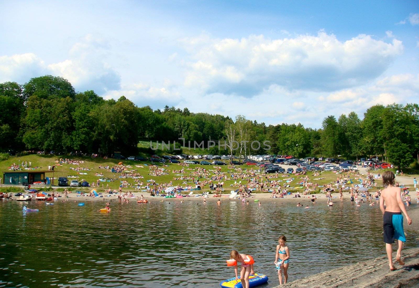 people on the beach. Please note: No negative use allowed.