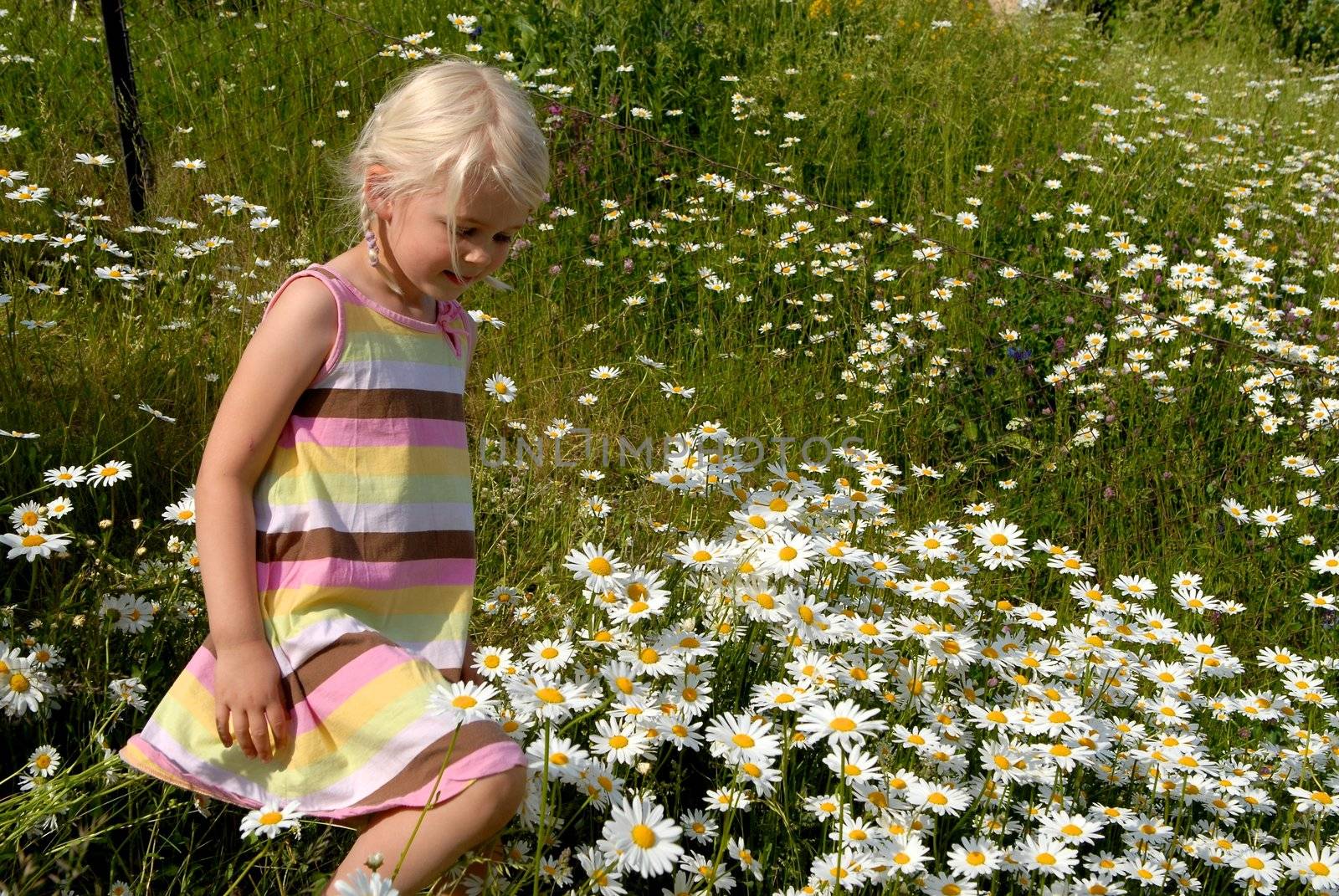 happy girl in the garden. Please note: No negative use allowed.