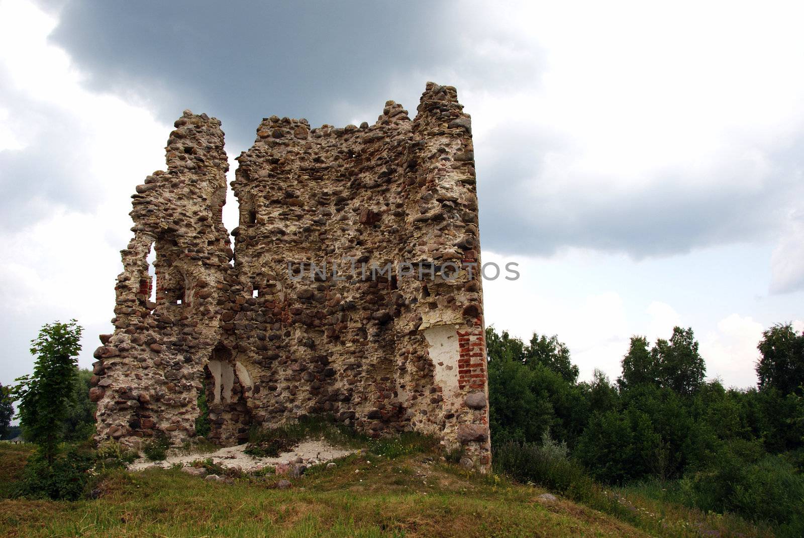  Estonia. Laiuse. Ruins of a castle . 15 century