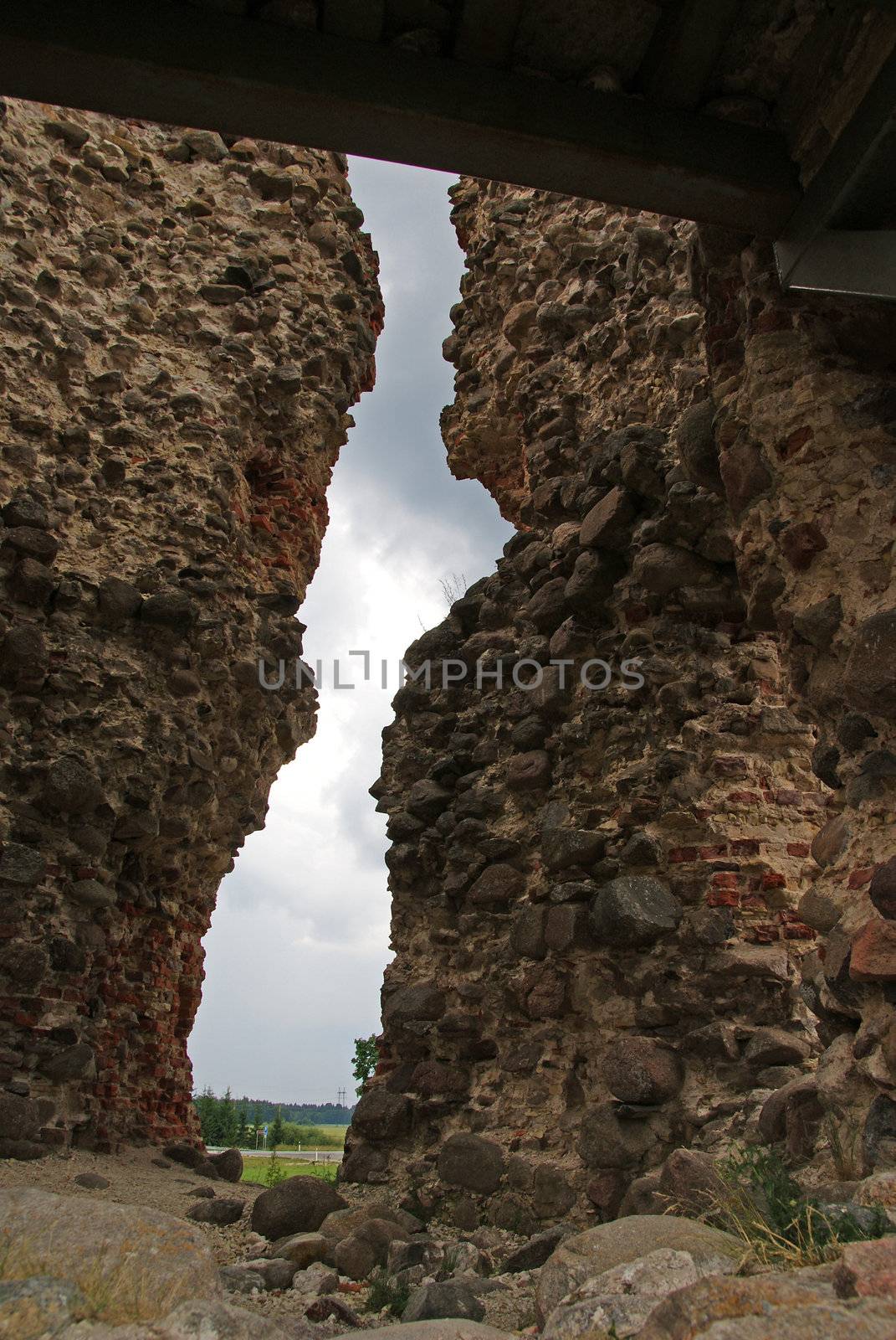  Estonia. Laiuse. Ruins of a castle . 15 century