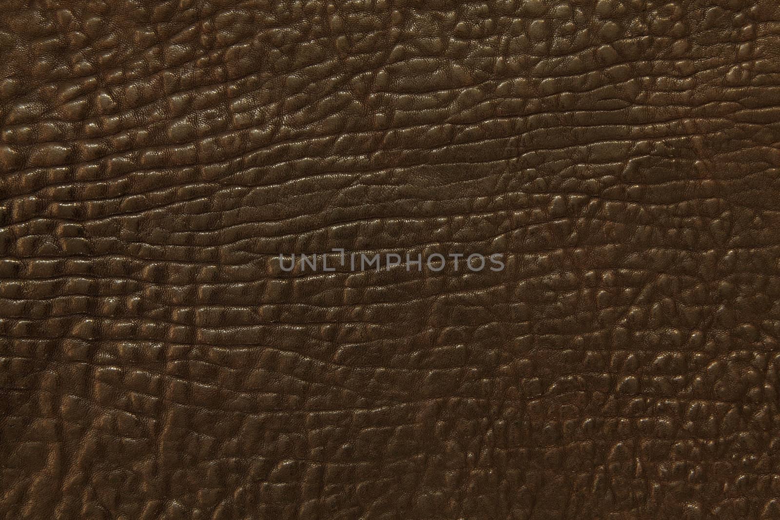 Closeup photo of dark brown leather as a background.