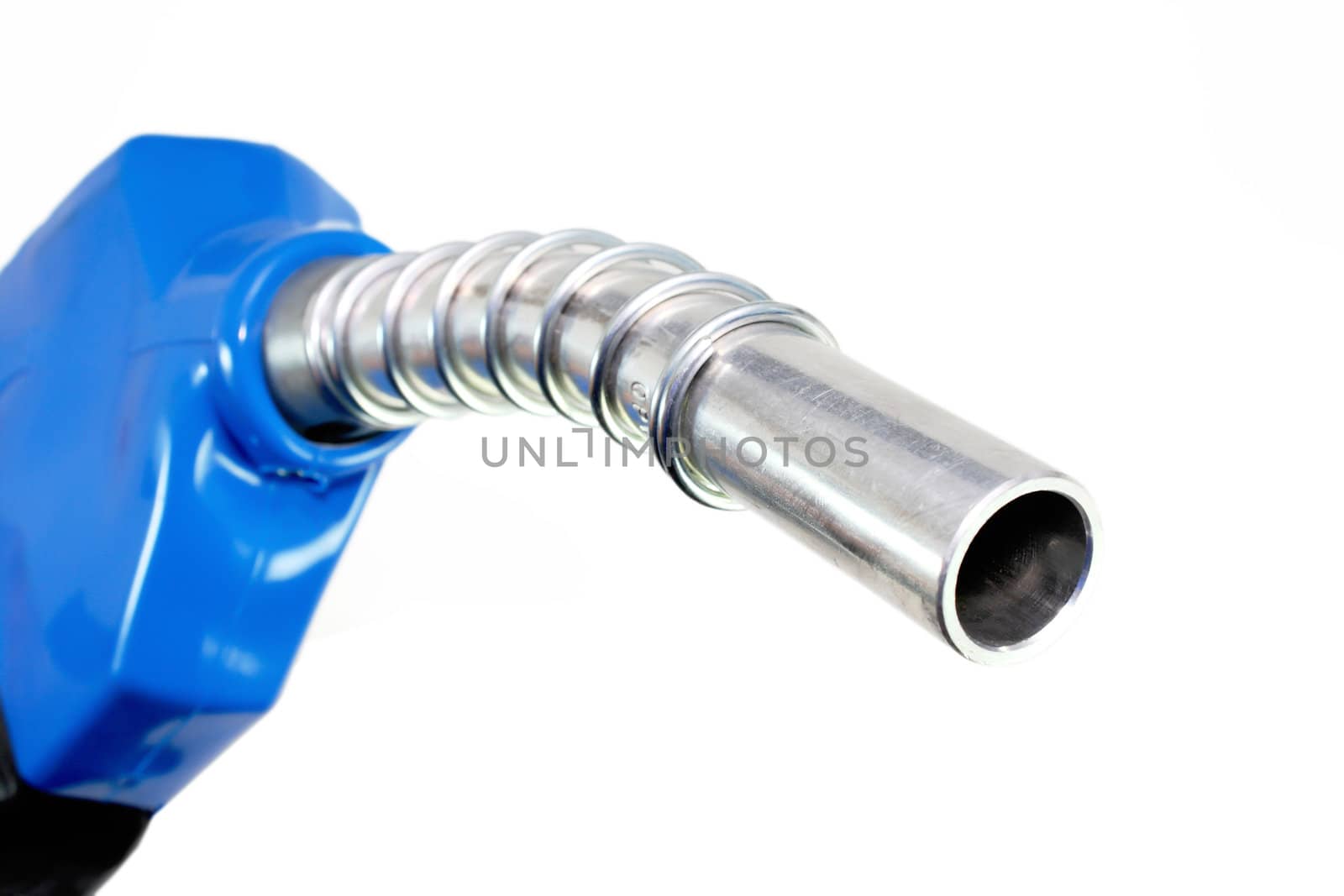 Refueling hose on white background