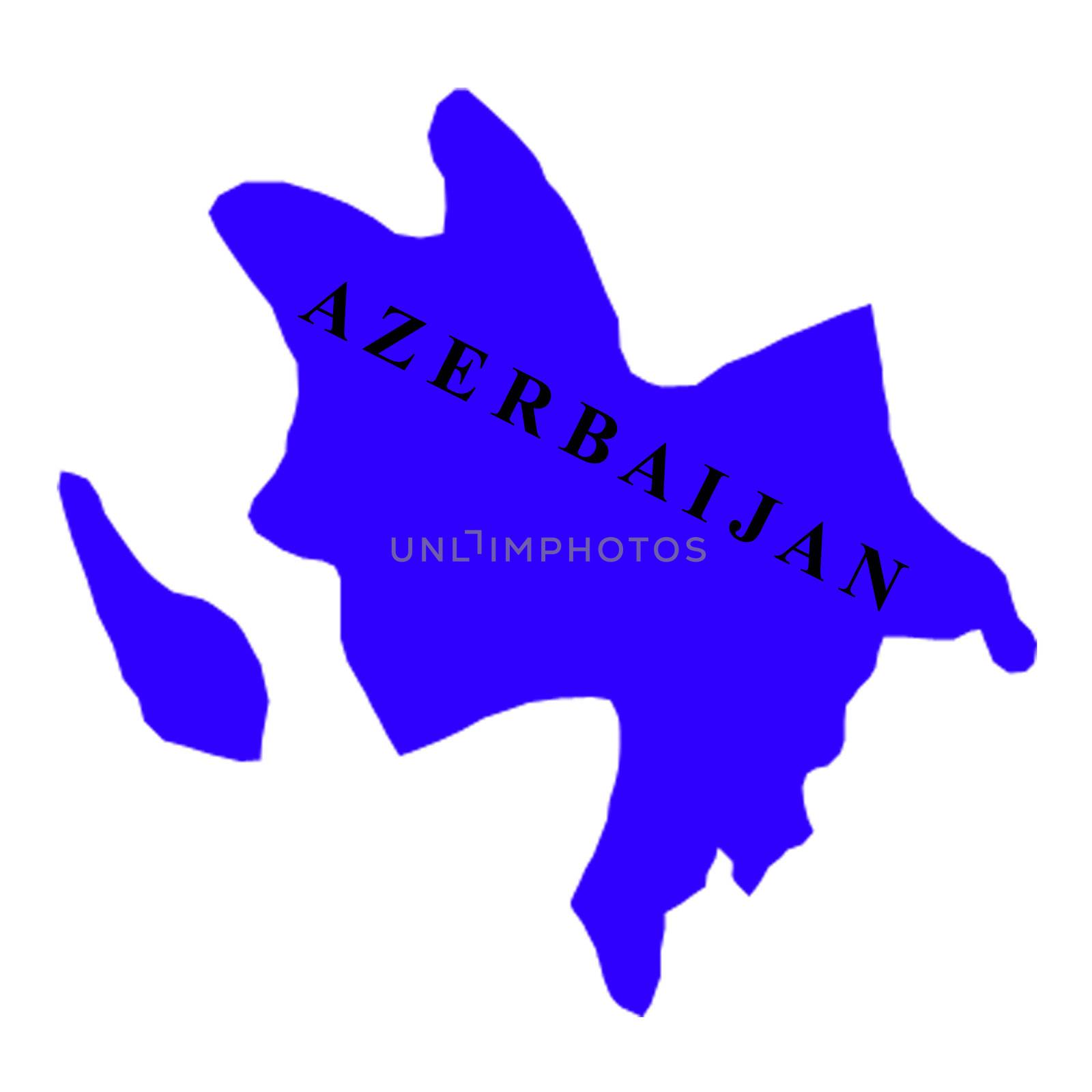 Azerbaijan map textures and backgrounds. illustration.