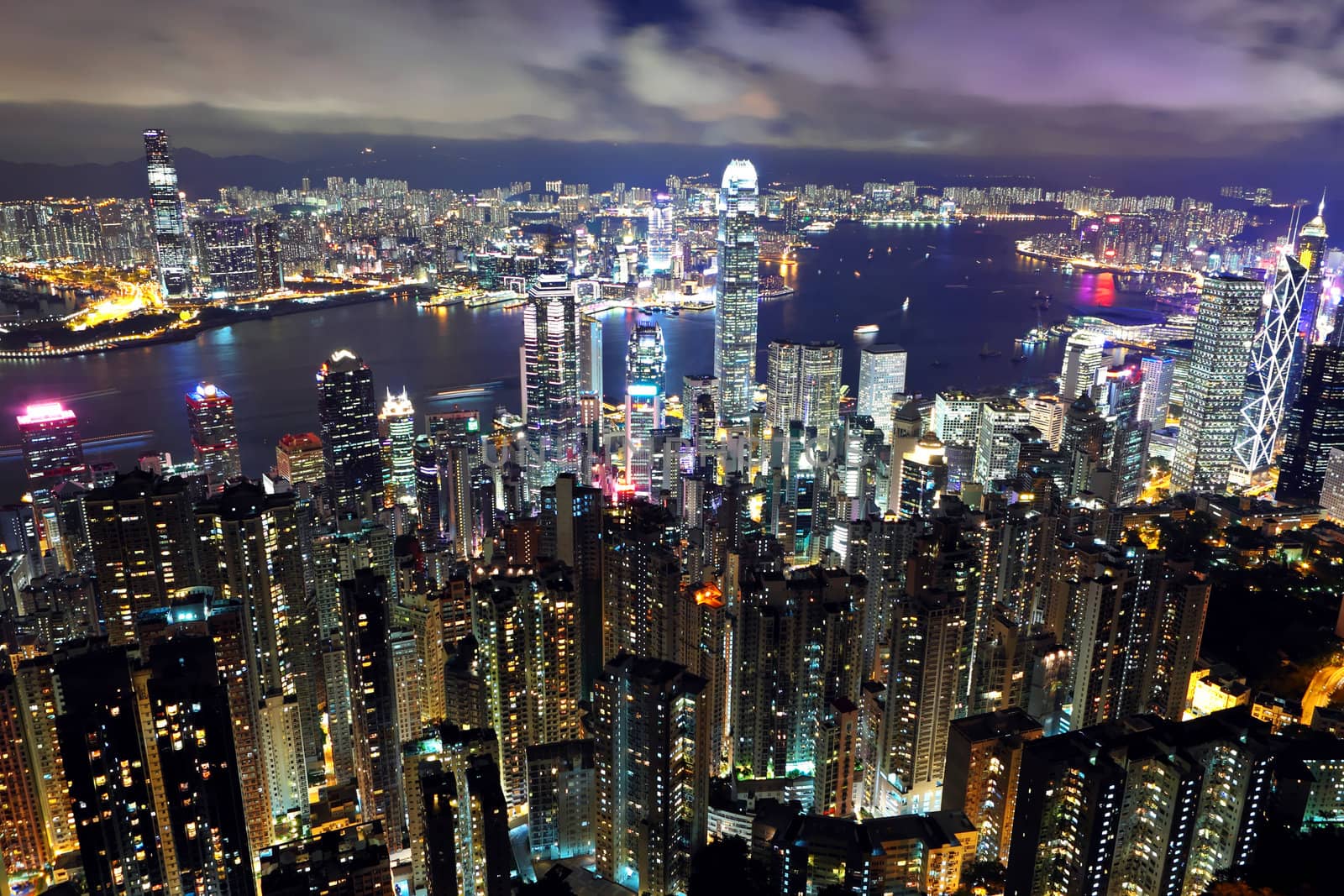 Hong Kong city at nightHong Kong city at night