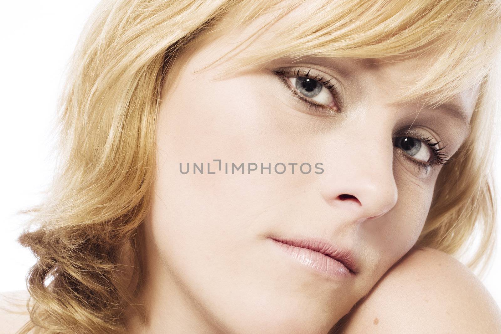 Studio portrait of a red haired model looking lovely