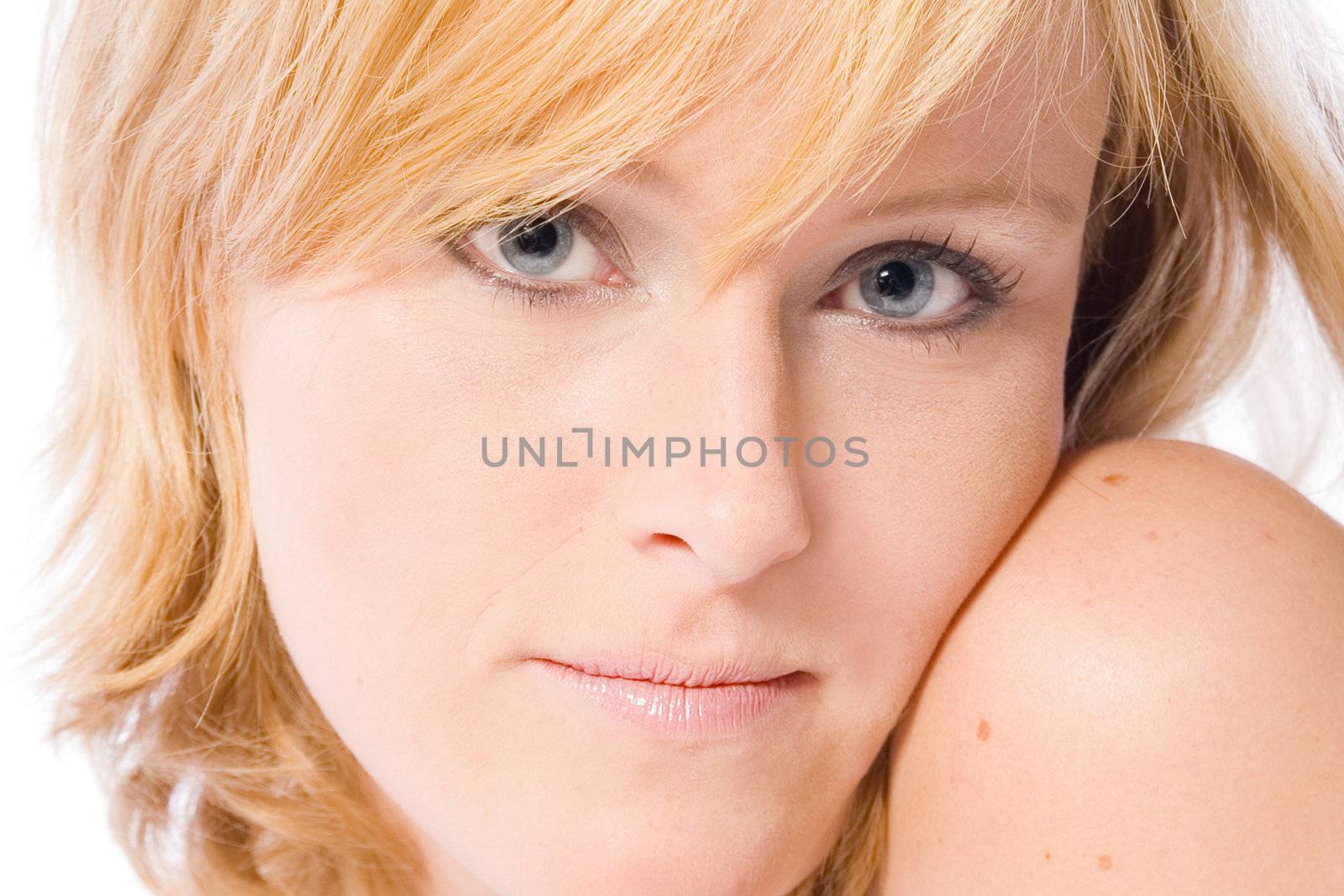 Studio portrait of a red haired model 