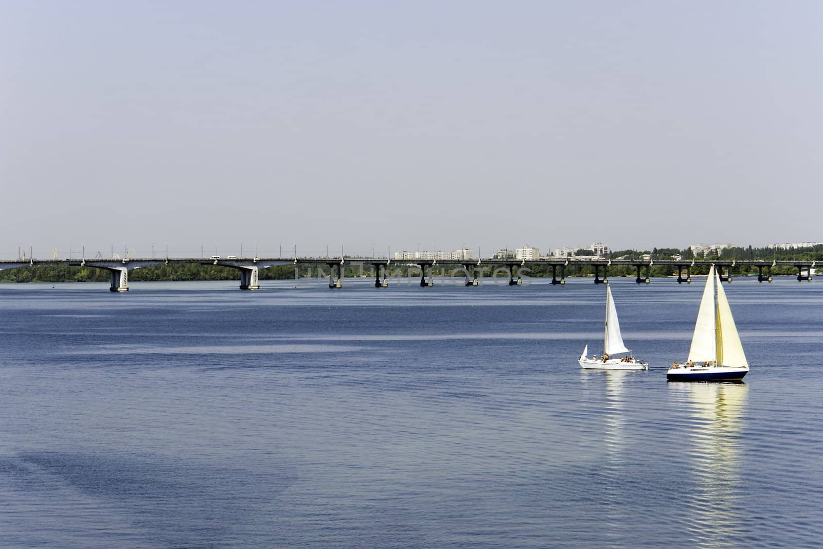 Yachts in a bay