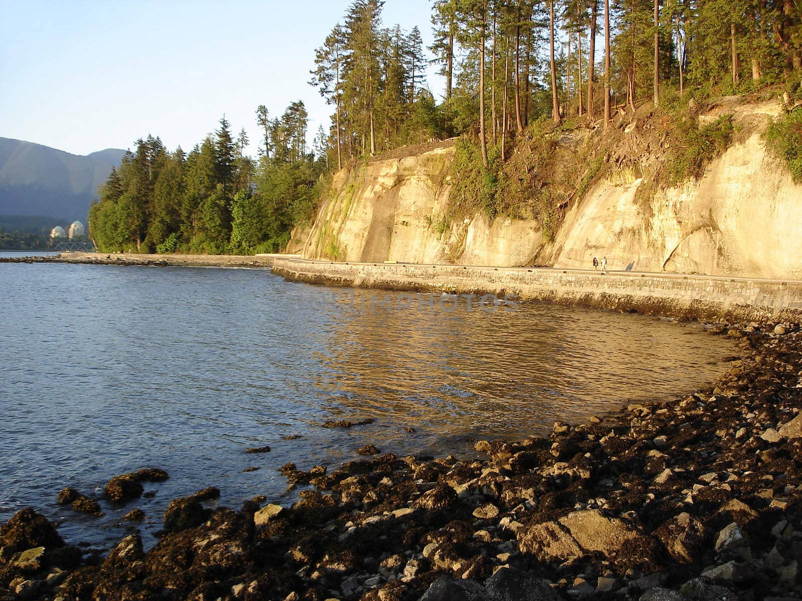 Seawall Promenade Vancouver Stanley Park.