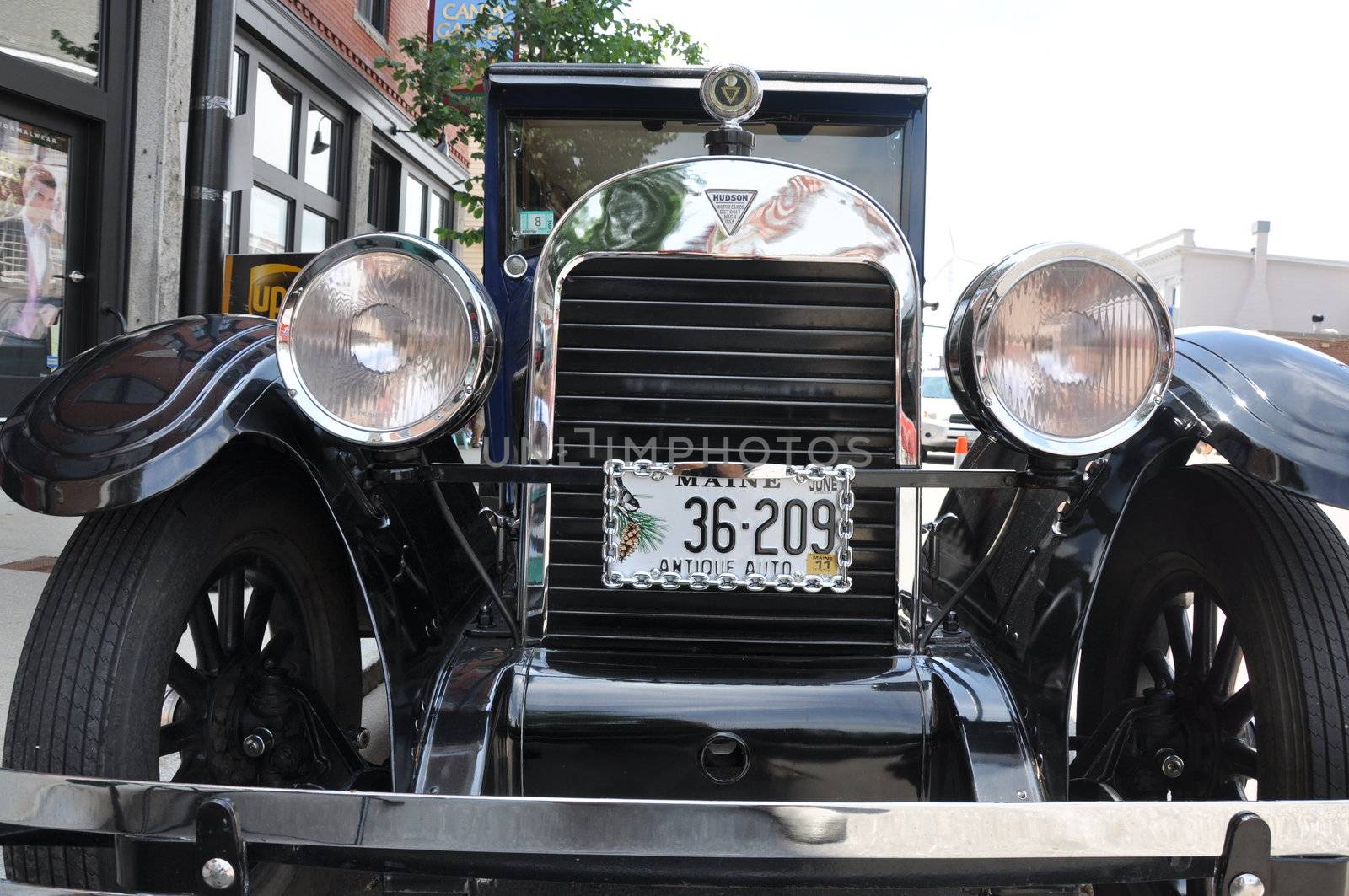 old american car in a special meeting in USA 