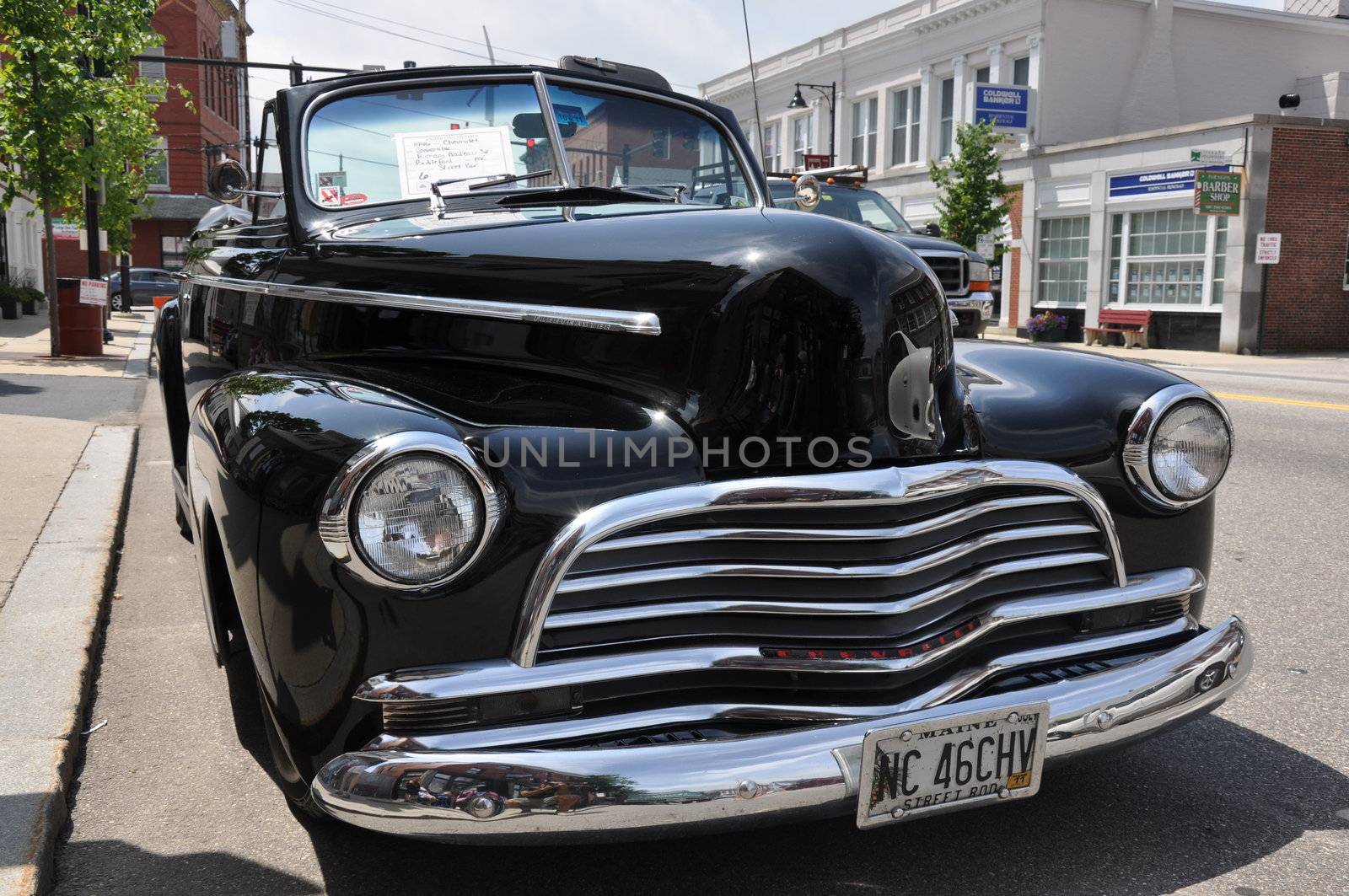 old american car in a special meeting in USA 