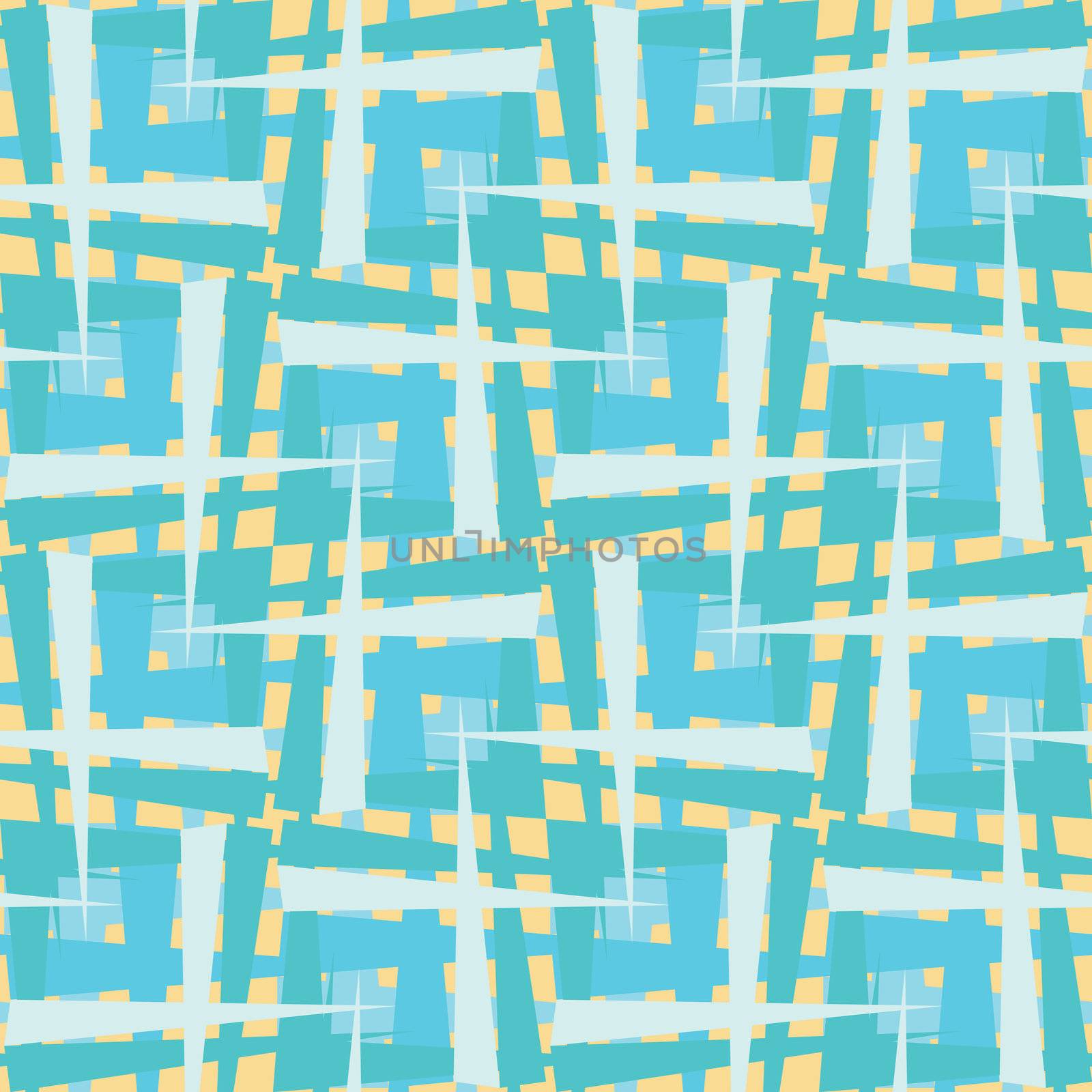 Seamless wallpaper background pattern with cross-hatched sharp points