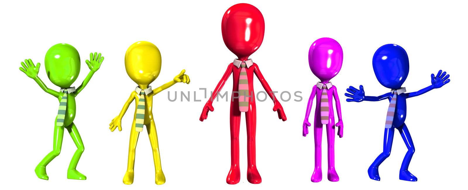 Conceptual image about worshipping the boss or those in charge.
