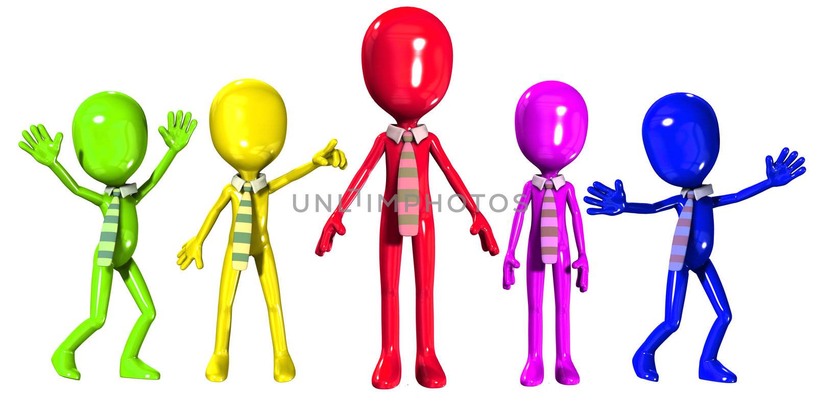 Conceptual image about worshipping the boss or those in charge.
