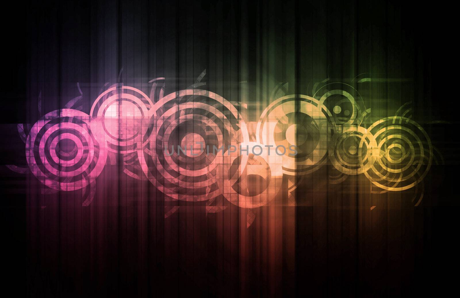 Science Technology Data as a Abstract Art