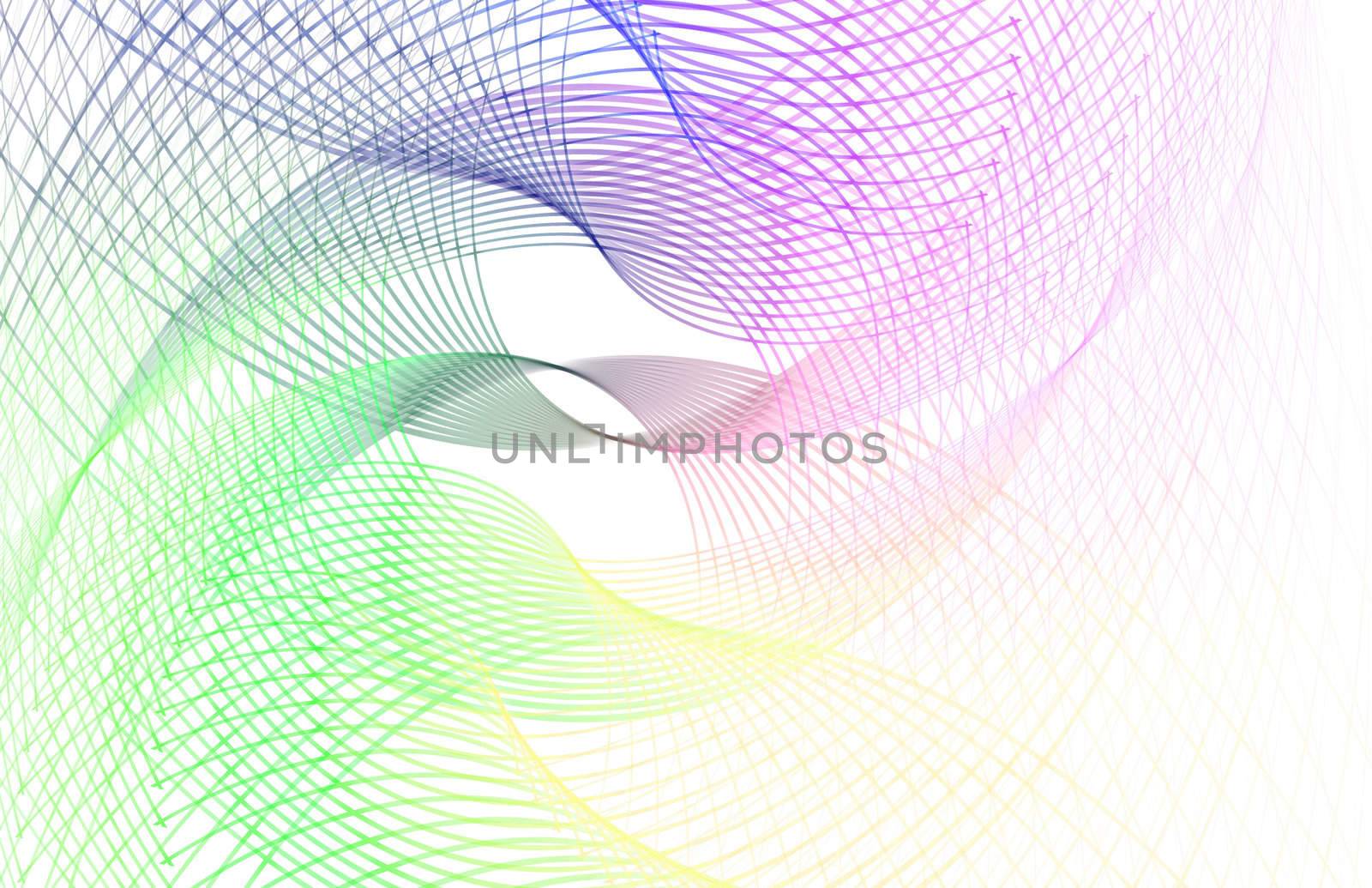Creative and Colorful Lines Abstract as Art Work