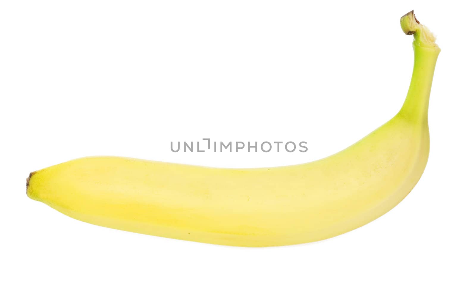 Ripe banana isolated on white background 