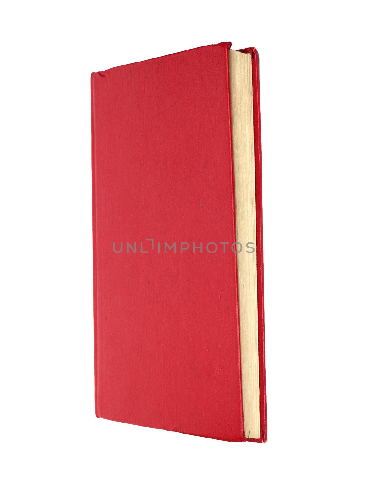 Red book isolated on white . Clean cover  by schankz