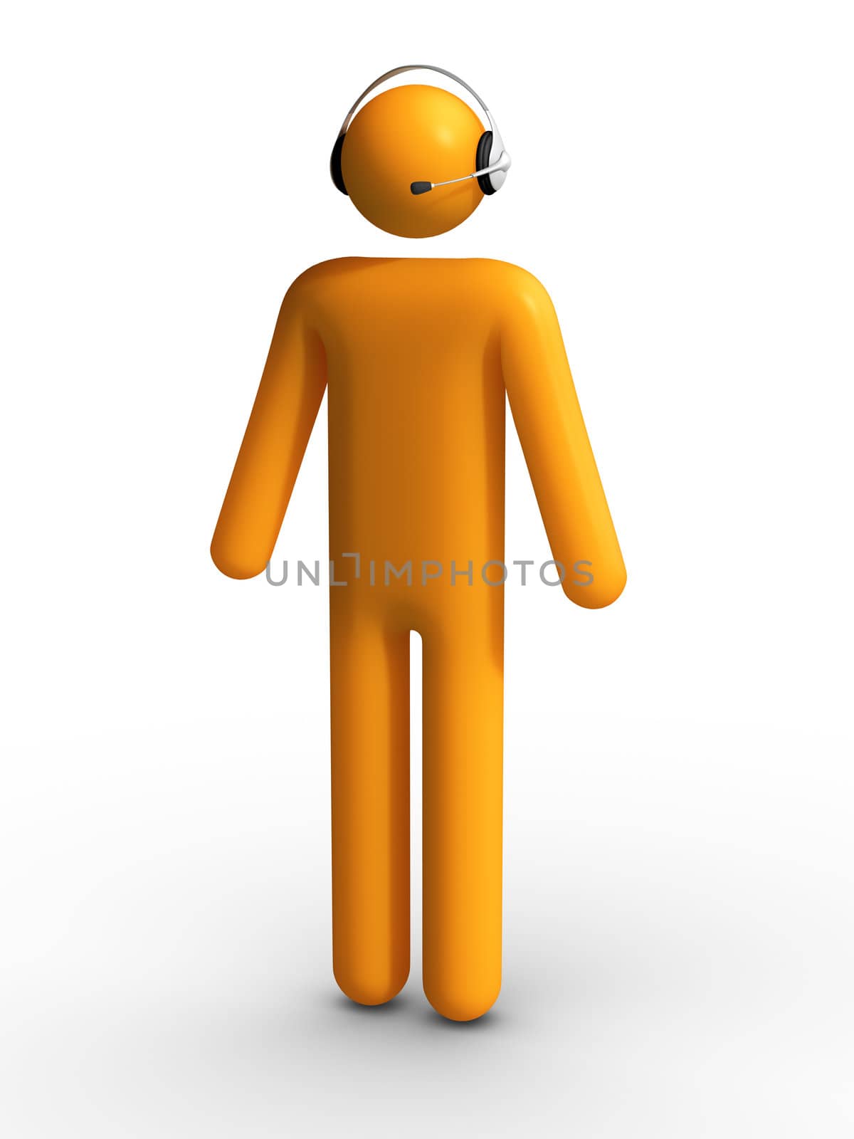 Customer Support. Clipping path included.Communication