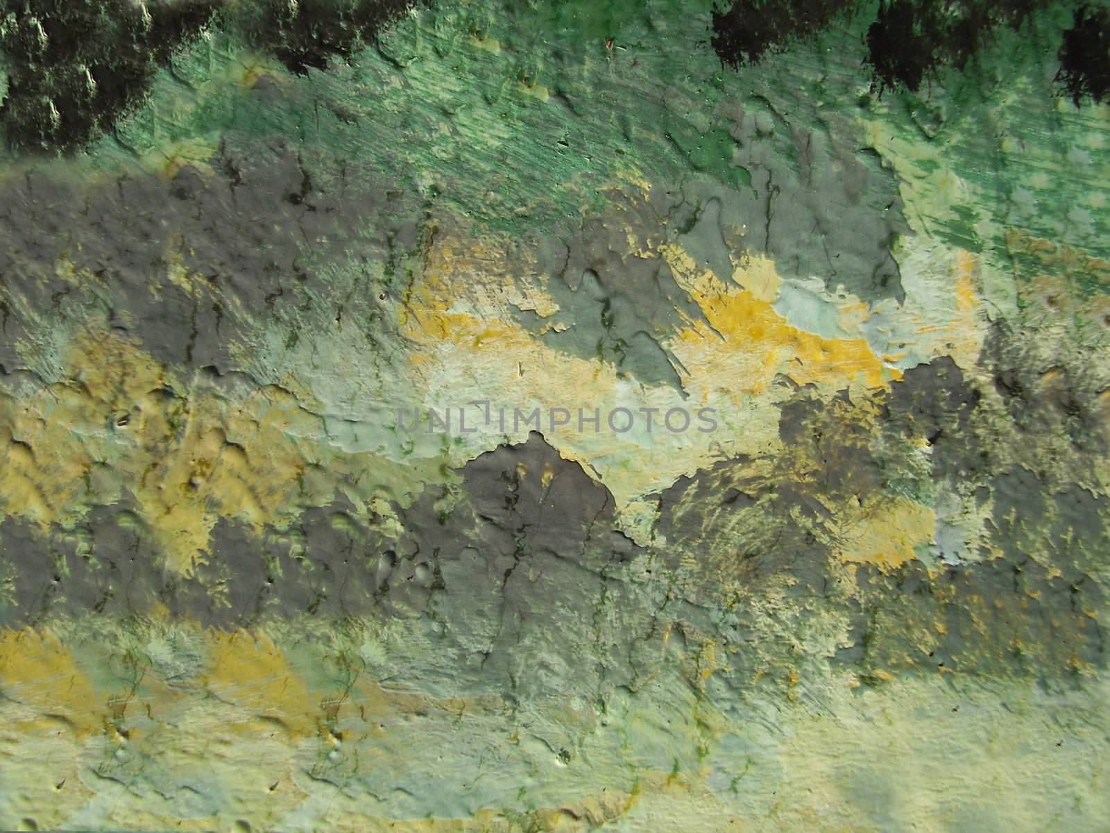 A fragment of the canvas with oil paints. Background. Macro
   