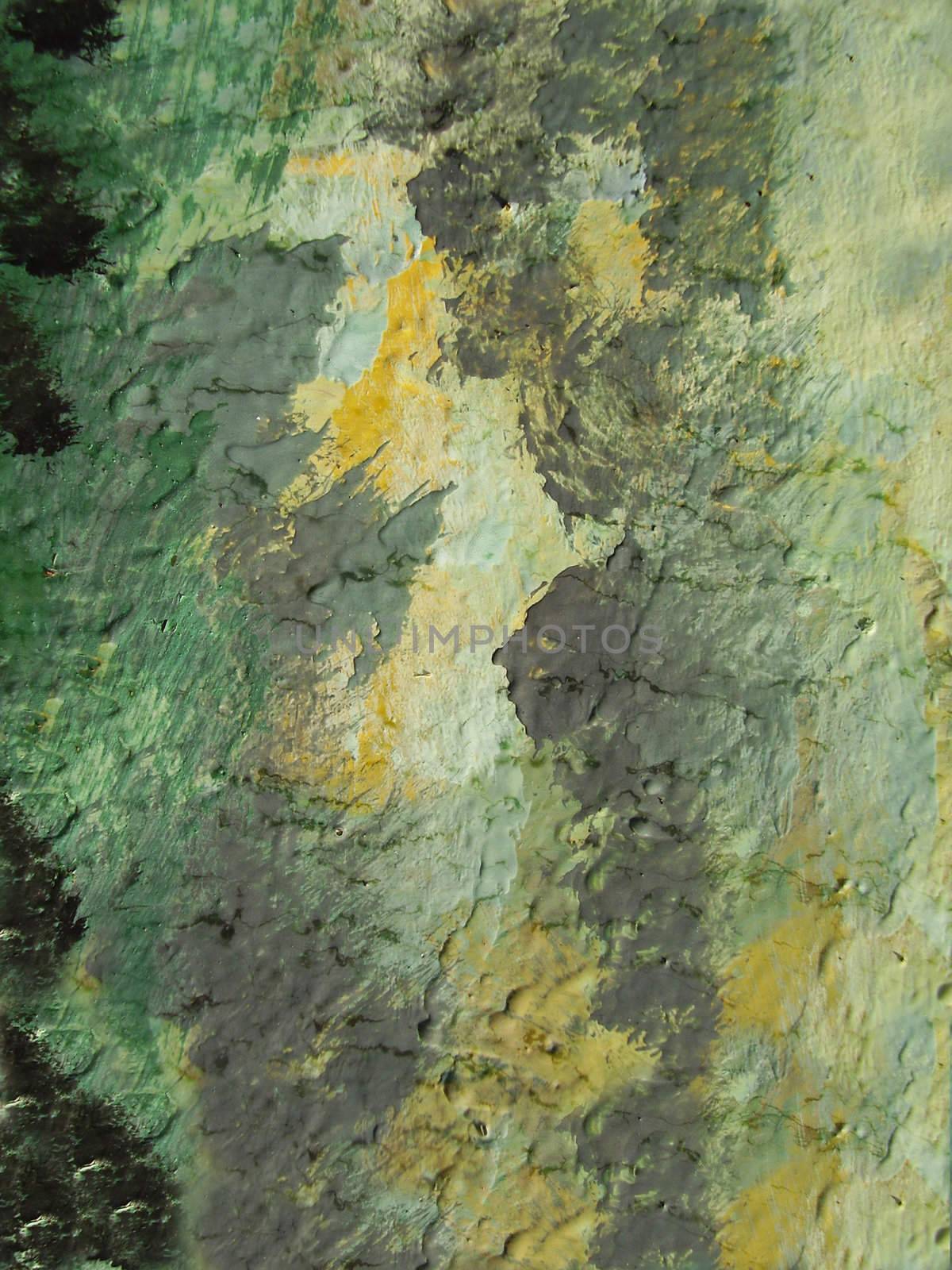 A fragment of the canvas with oil paints. Background. Macro
   