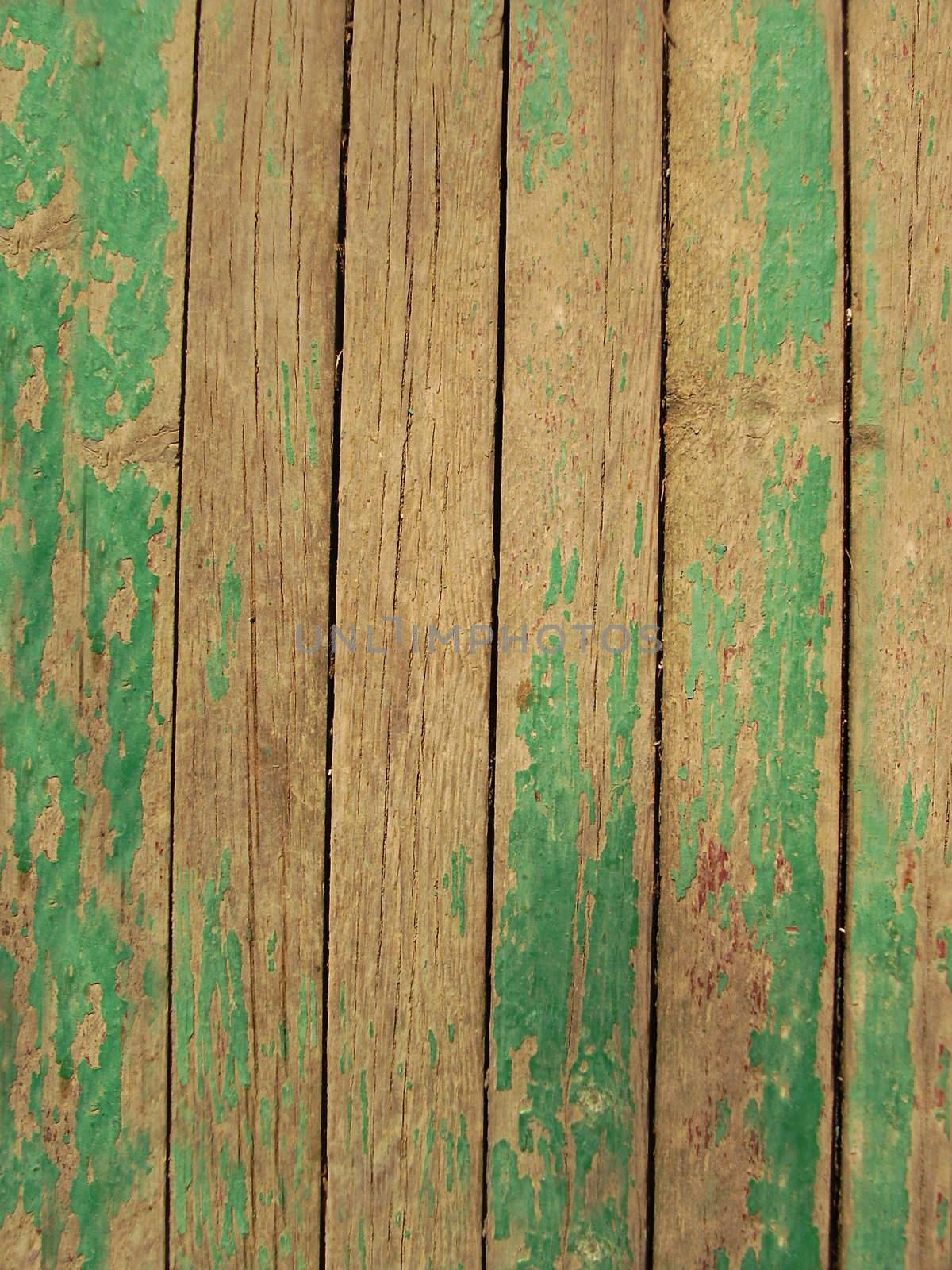  Close up of gray wooden fence panels
       