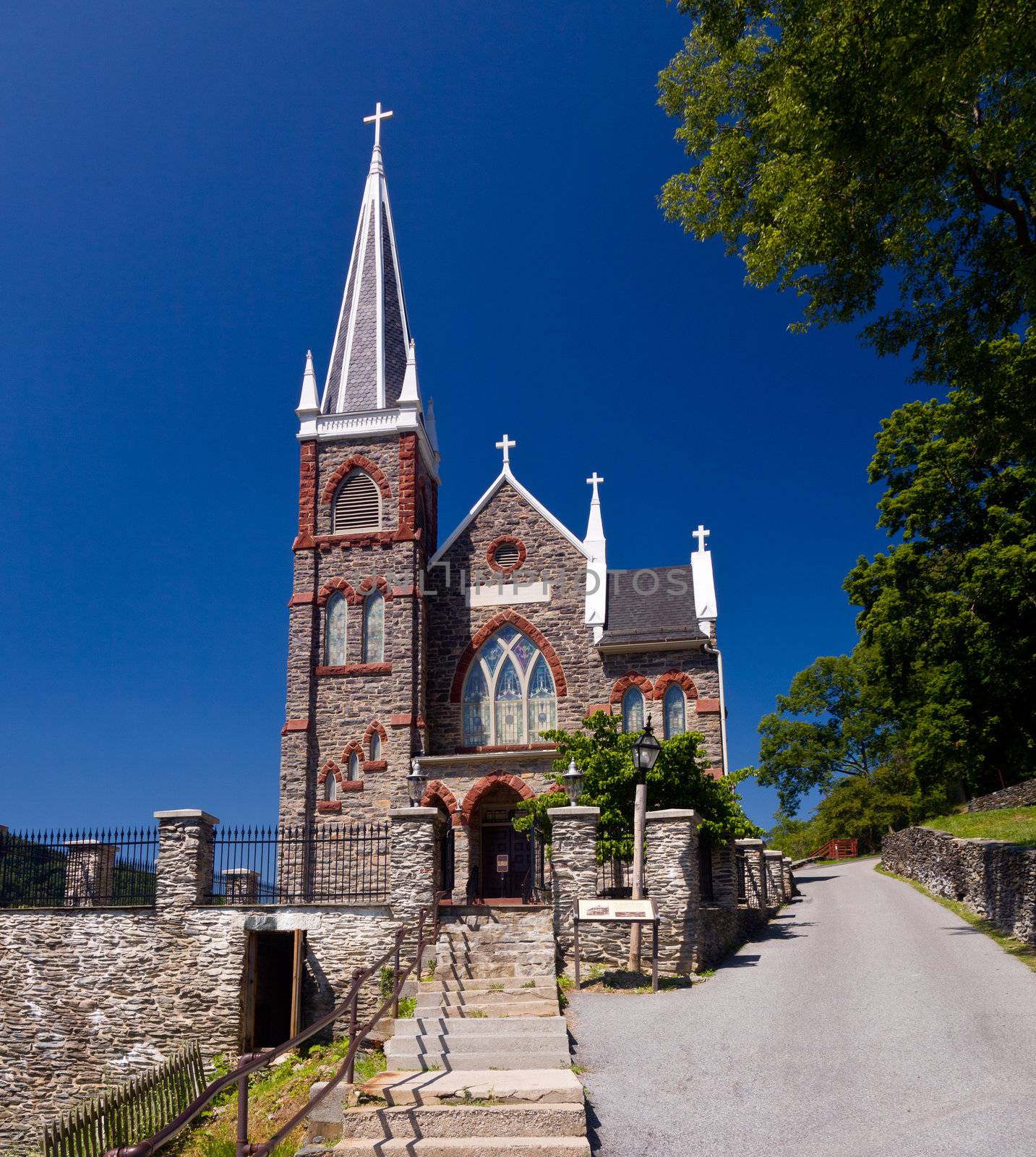 Stone church of Harpers Ferry a national park by steheap