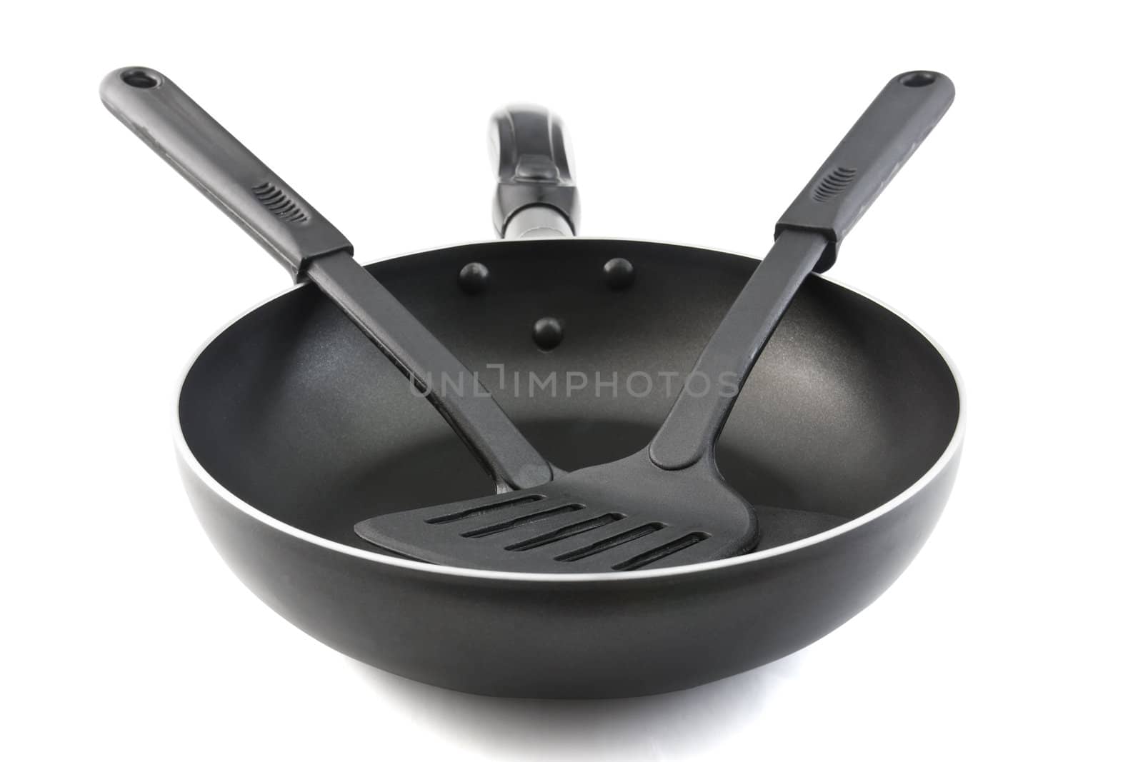 Pan with handle and Spade of frying pan  by stoonn